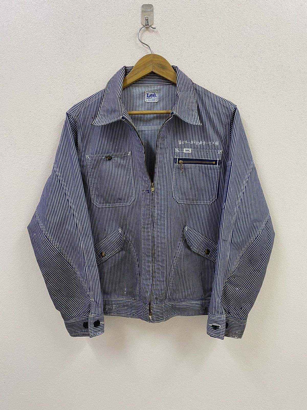 Lee Vtg 80s Lee Jacket Stripe Size US M / EU 48-50 / 2 - 1 Thumbnail