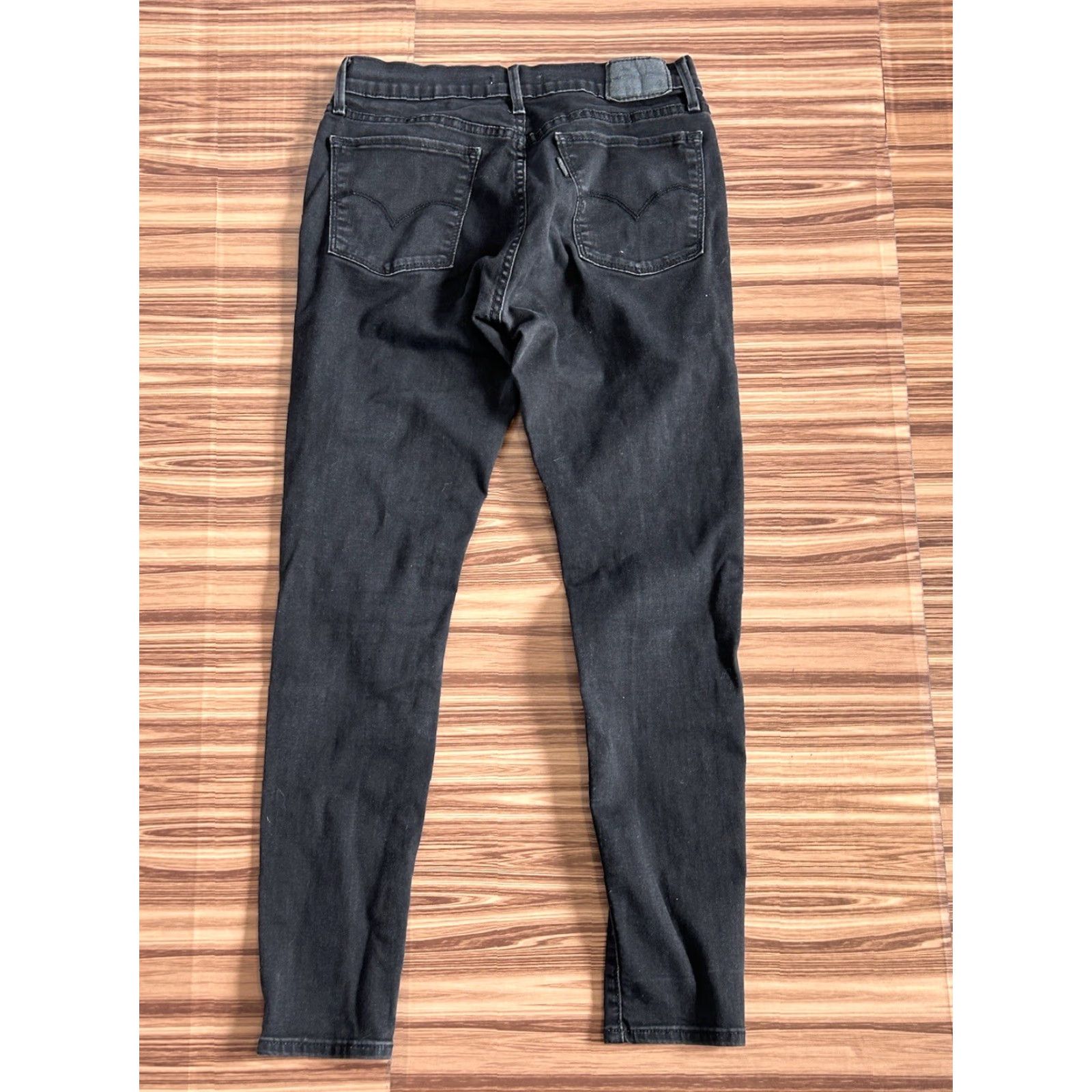Levi's Womens Levi's 710 Super Skinny Jeans Black 29x28 Jeans Slim Regular 5-Pocket Logo Womens Mens? Size 29" - 2 Thumbnail