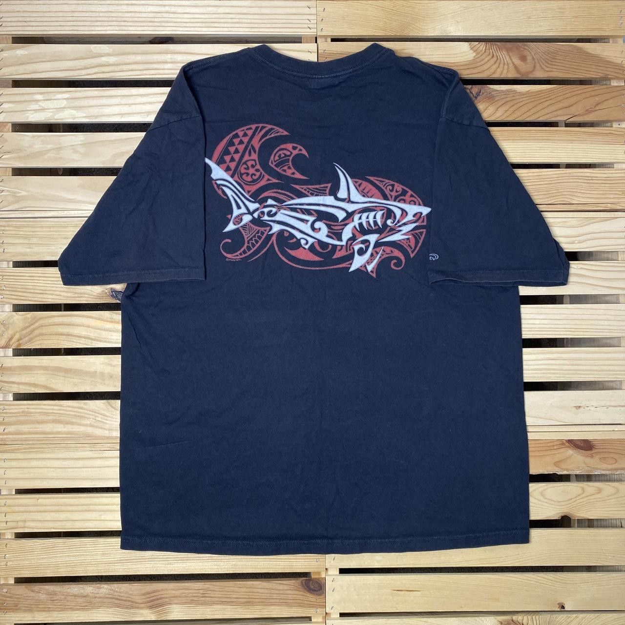 Other Vintage Hawaii Tribal Shark Black Surf Tee Size Large Size US L / EU 52-54 / 3 - 1 Thumbnail