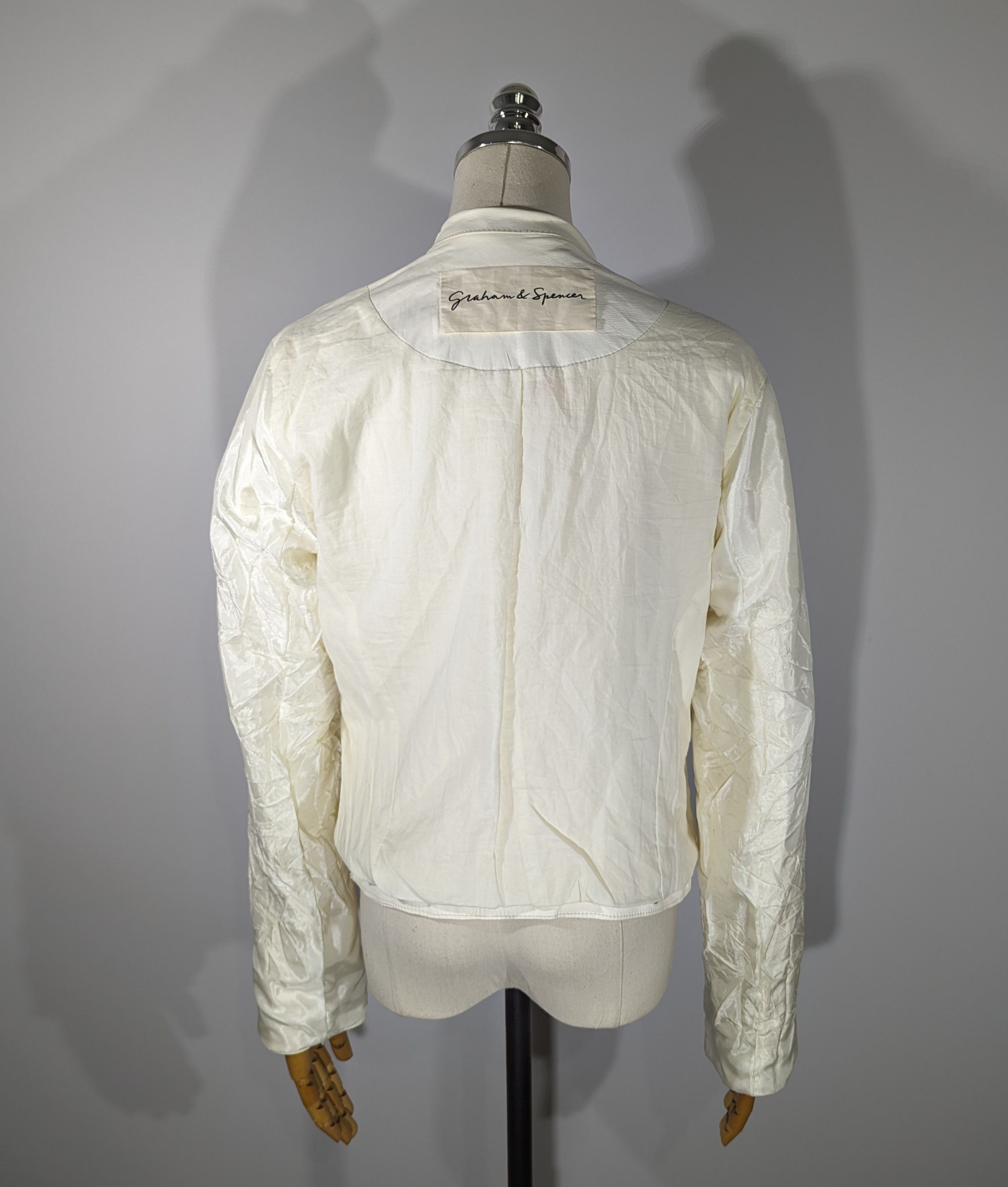 Leather Graham & Spencer Made In USA Leather Jacket Luxury Brand Size M / US 6-8 / IT 42-44 - 19 Thumbnail