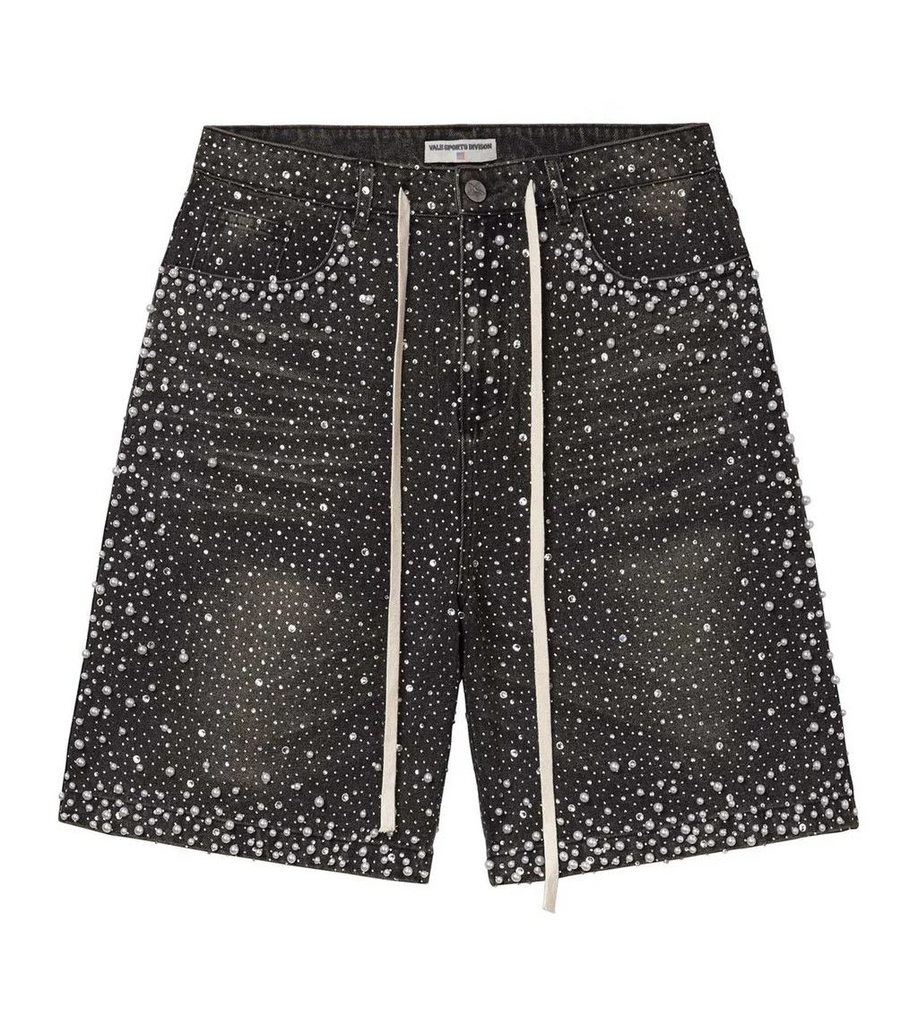 Vale Vale Forever Black Rainstorm Crystal Jorts SIZE 34 Size US 34 / EU 50 - 1 Thumbnail