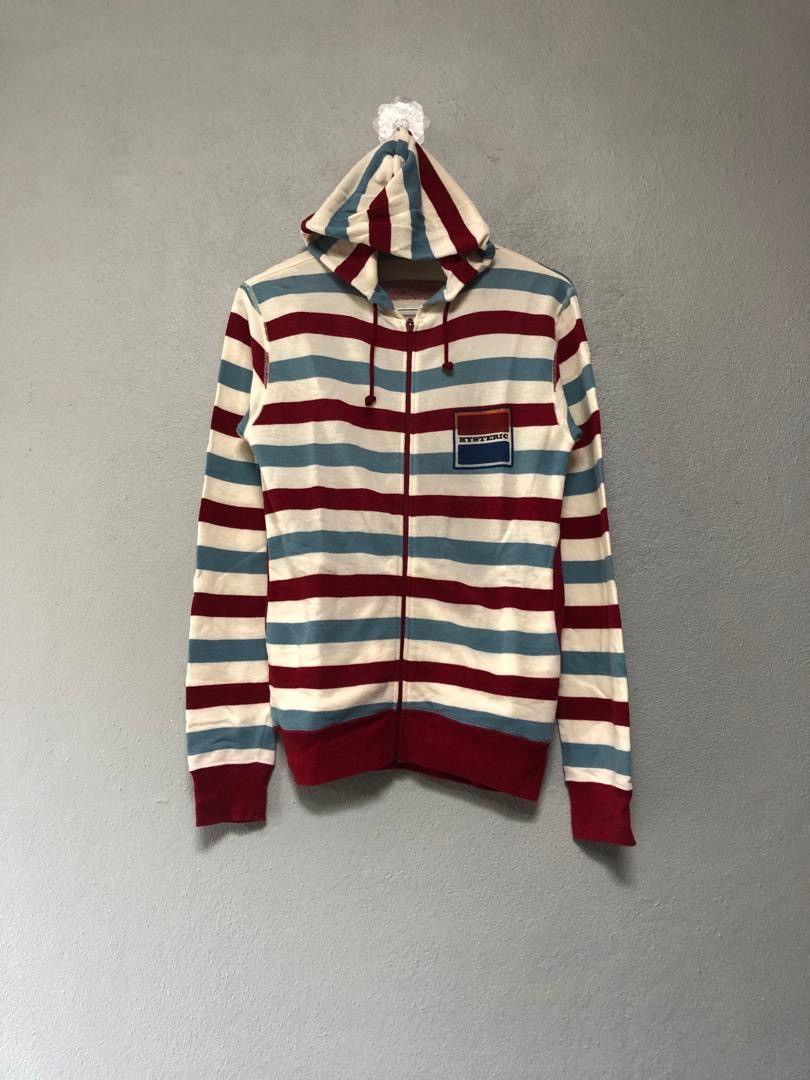 Hysteric Glamour Stripe Hoodie Zipper