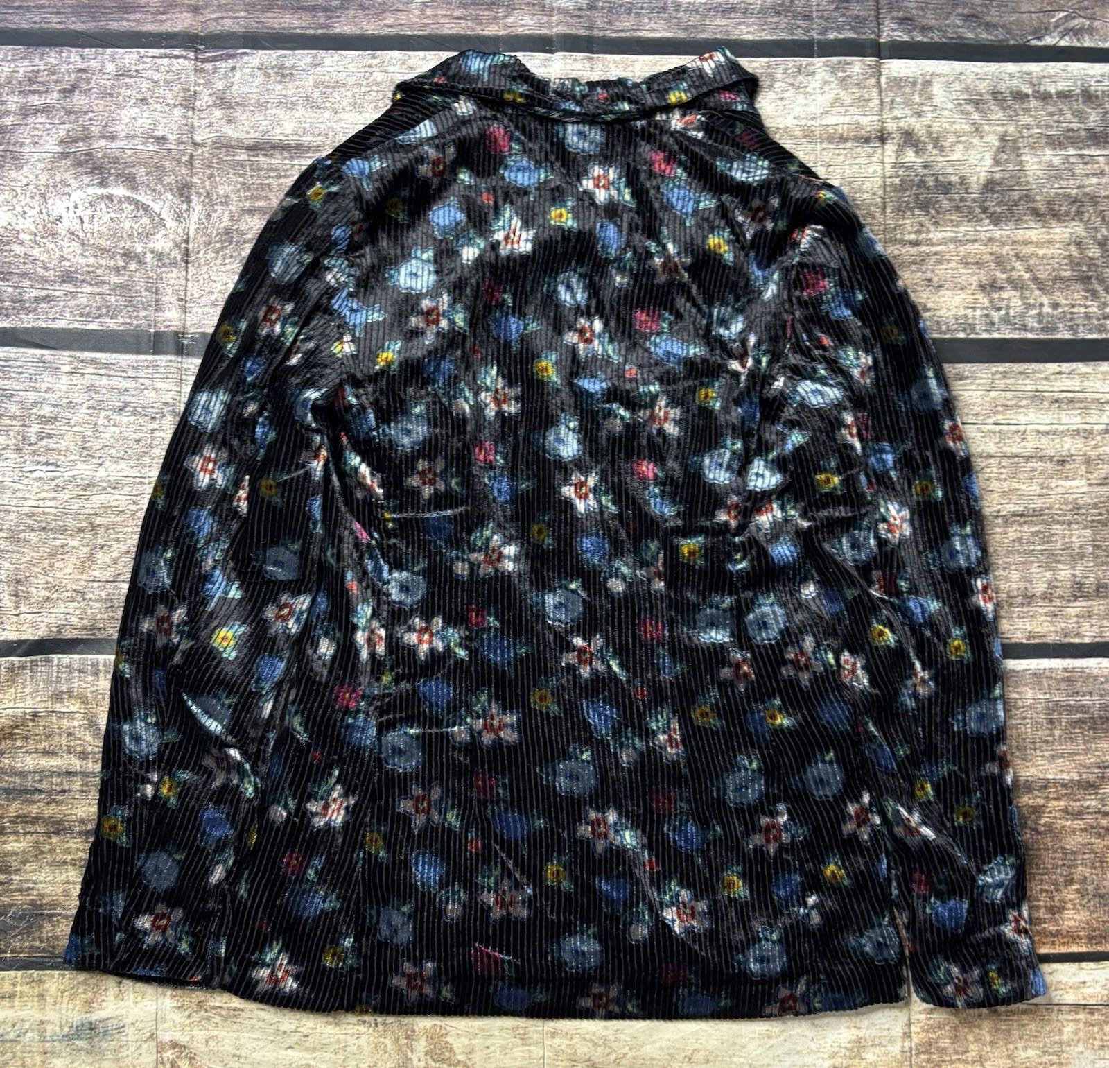 Anthropologie Anthropologie Ett:Twa Blazer Jacket Women's 6 Floral Velvet Size M / US 6-8 / IT 42-44 - 3 Thumbnail