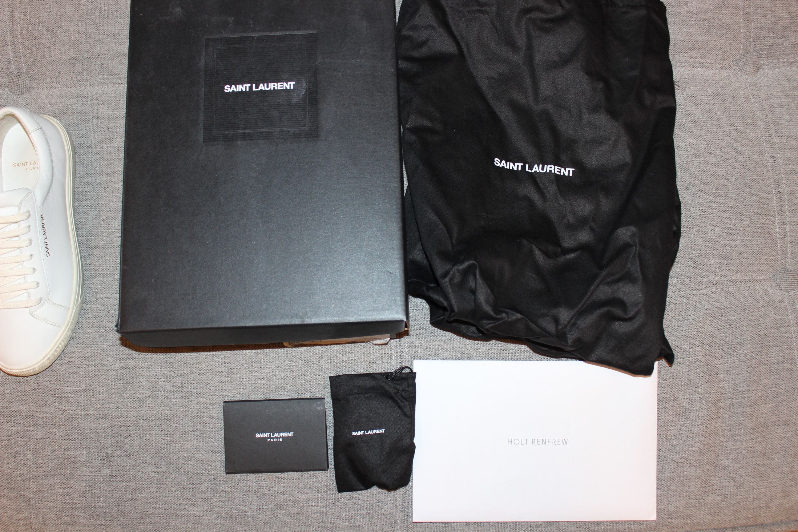 Saint Laurent Paris Saint Laurent Wmns Andy Optic White 606831 Size US 7.5 / IT 37.5 - 9 Thumbnail