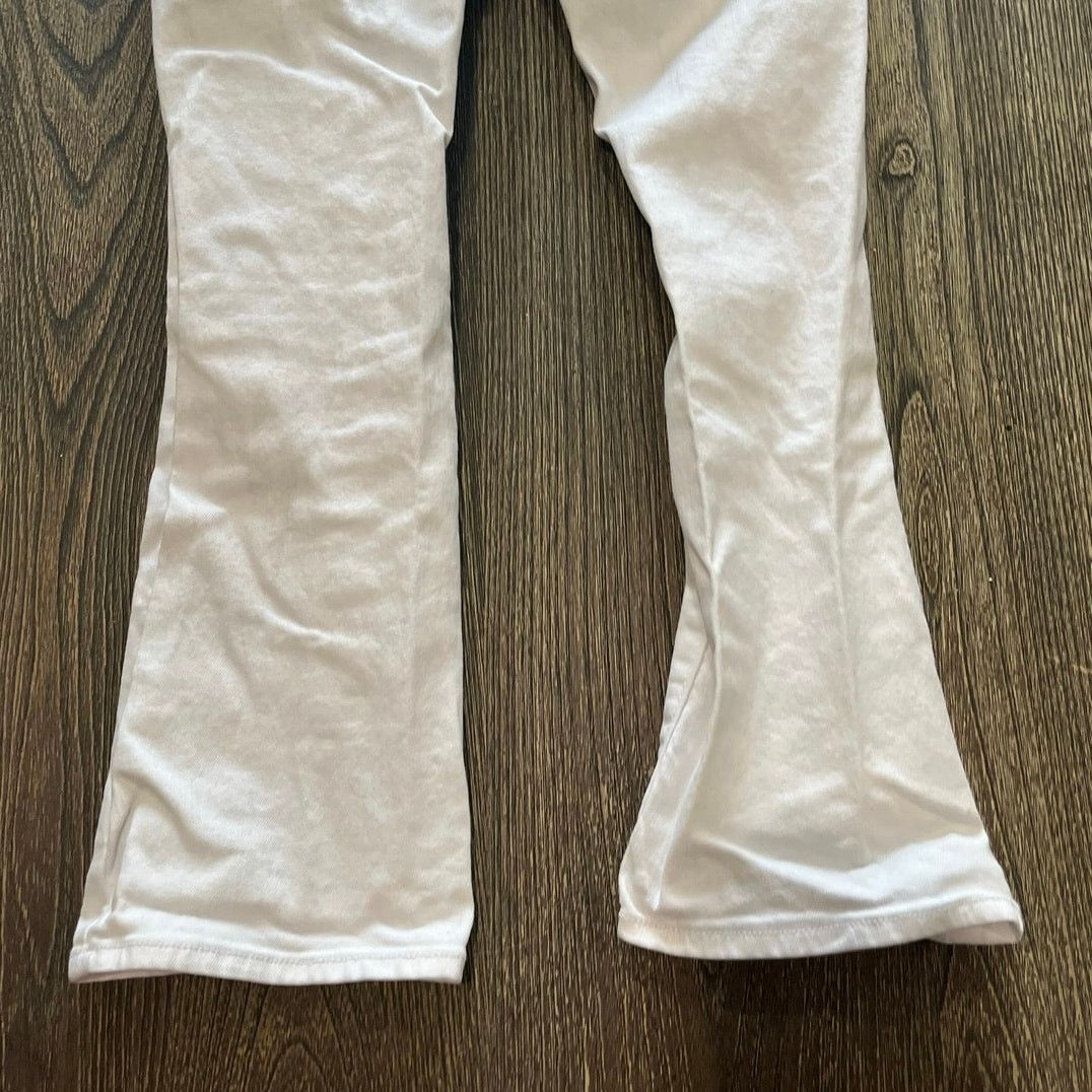 Loft Ann Taylor LOFT Curvy High Rise Kick Crop Jeans White 25/0 P Size 25" / US 0 / IT 36 - 9 Thumbnail