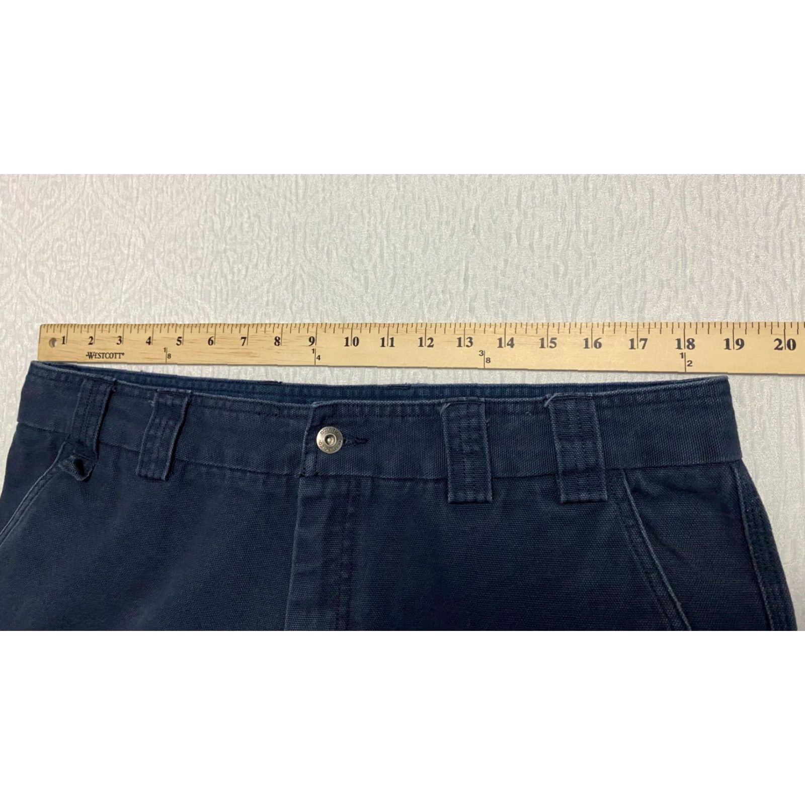 CO Duluth Cargo Pants Men's 36×32 Blue Workwear Canvas 100 % cotton Cargo Straight Pockets Workwear Mens 90s? Size US 36 / EU 52 - 5 Thumbnail