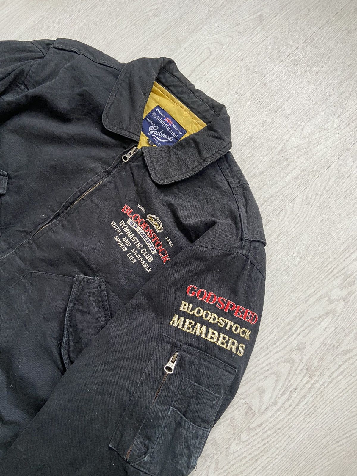 Vintage Vintage 1990’s Bloodstock ‘Godspeed’ Cotton Bomber Jacket Size US L / EU 52-54 / 3 - 2 Thumbnail
