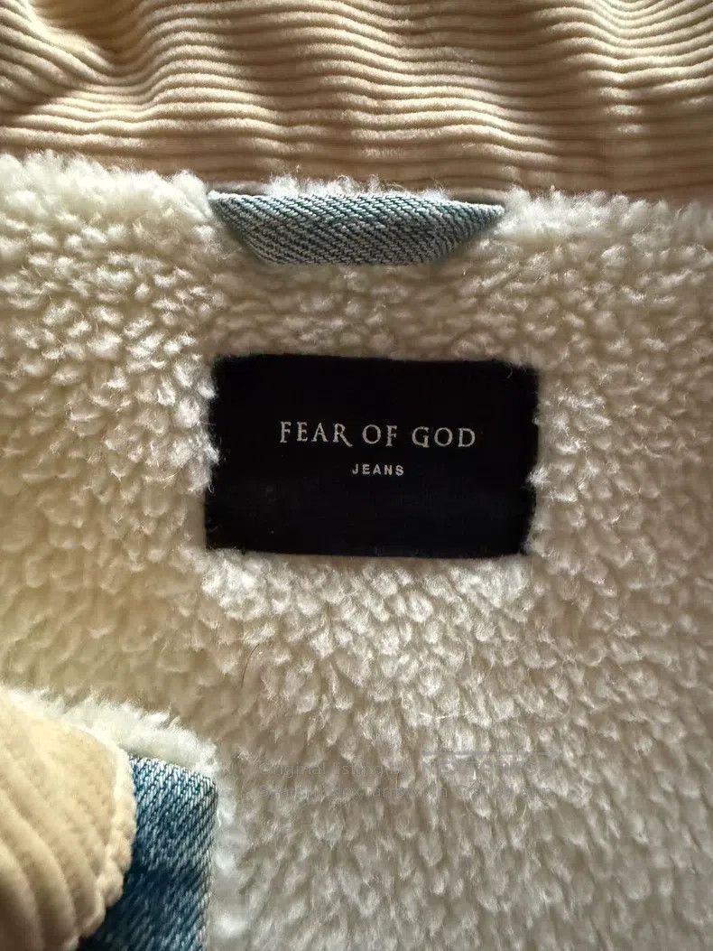 Fear of God Fear of God Lamb fleece denim jacket Size US L / EU 52-54 / 3 - 3 Thumbnail