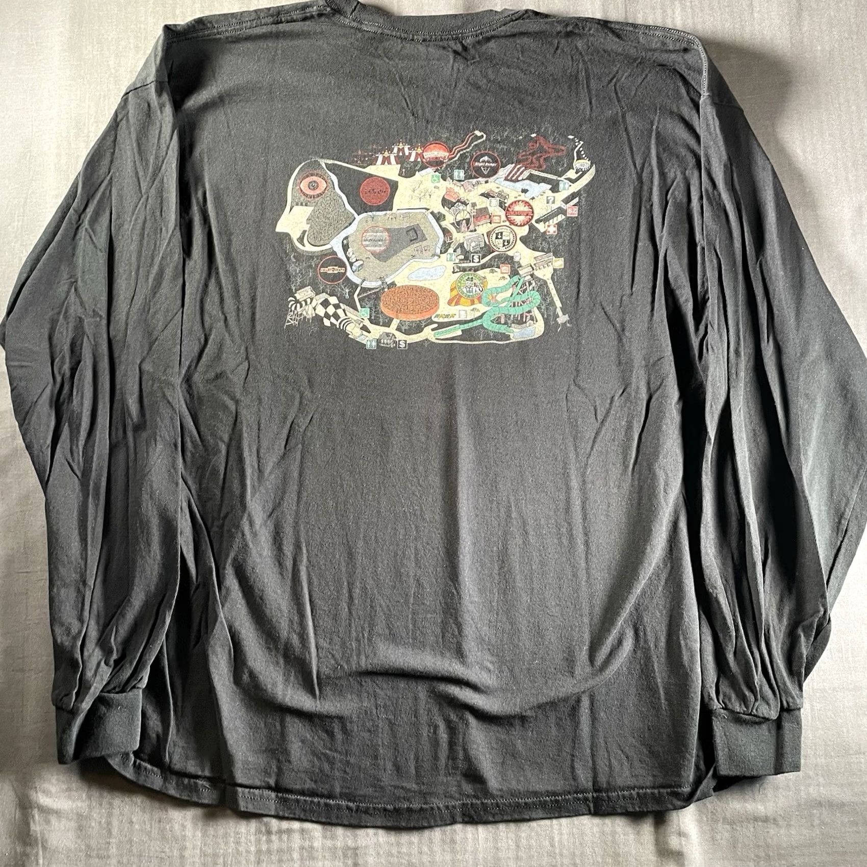 Vintage HELL FEST MOVIE Shirt Men's Long Sleeve TEE SHIRT 2XL Map PROMO Black Size US XXL / EU 58 / 5 - 4 Thumbnail