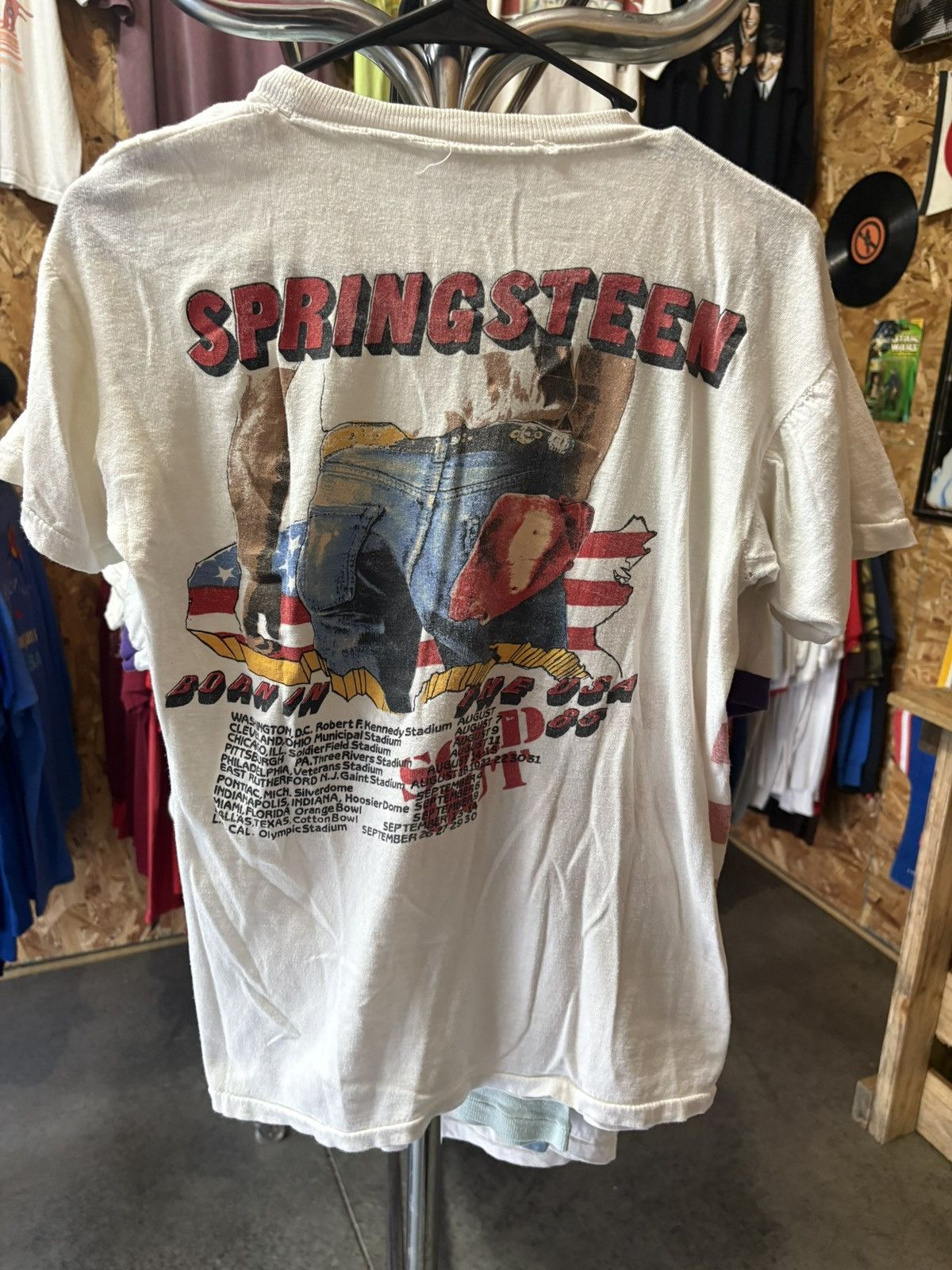Band Tees 1986 Bruce Springsteen Born In The USA Tour T-Shirt Size US S / EU 44-46 / 1 - 2 Thumbnail