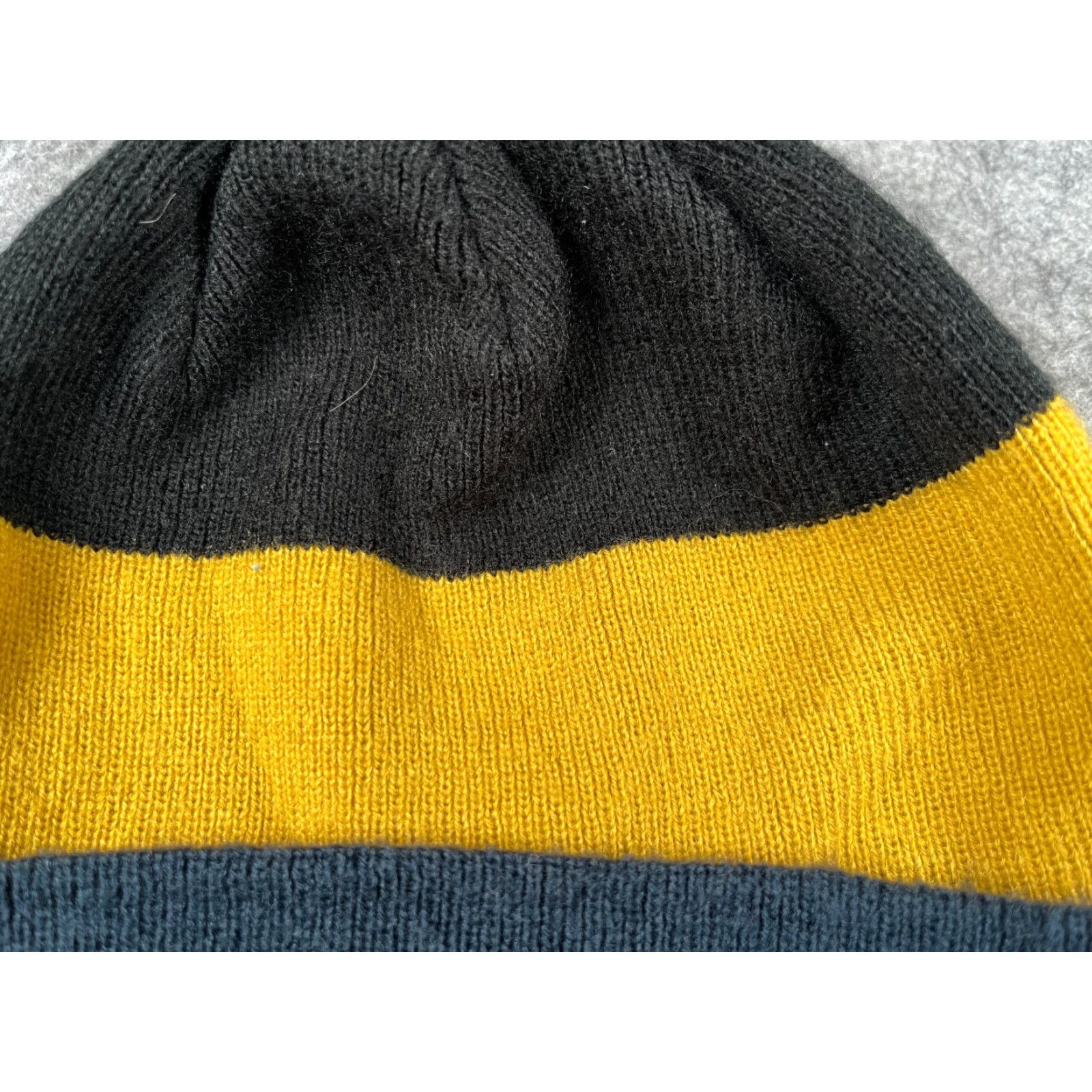Vintage Lightning Beanie Toque Adult One Size Black Blue Knit Striped Acrylic Beanie Hat Unbranded Unisex Adults Men Women Gear Outdoor Ski Autumn Winter" Size ONE SIZE - 3 Thumbnail