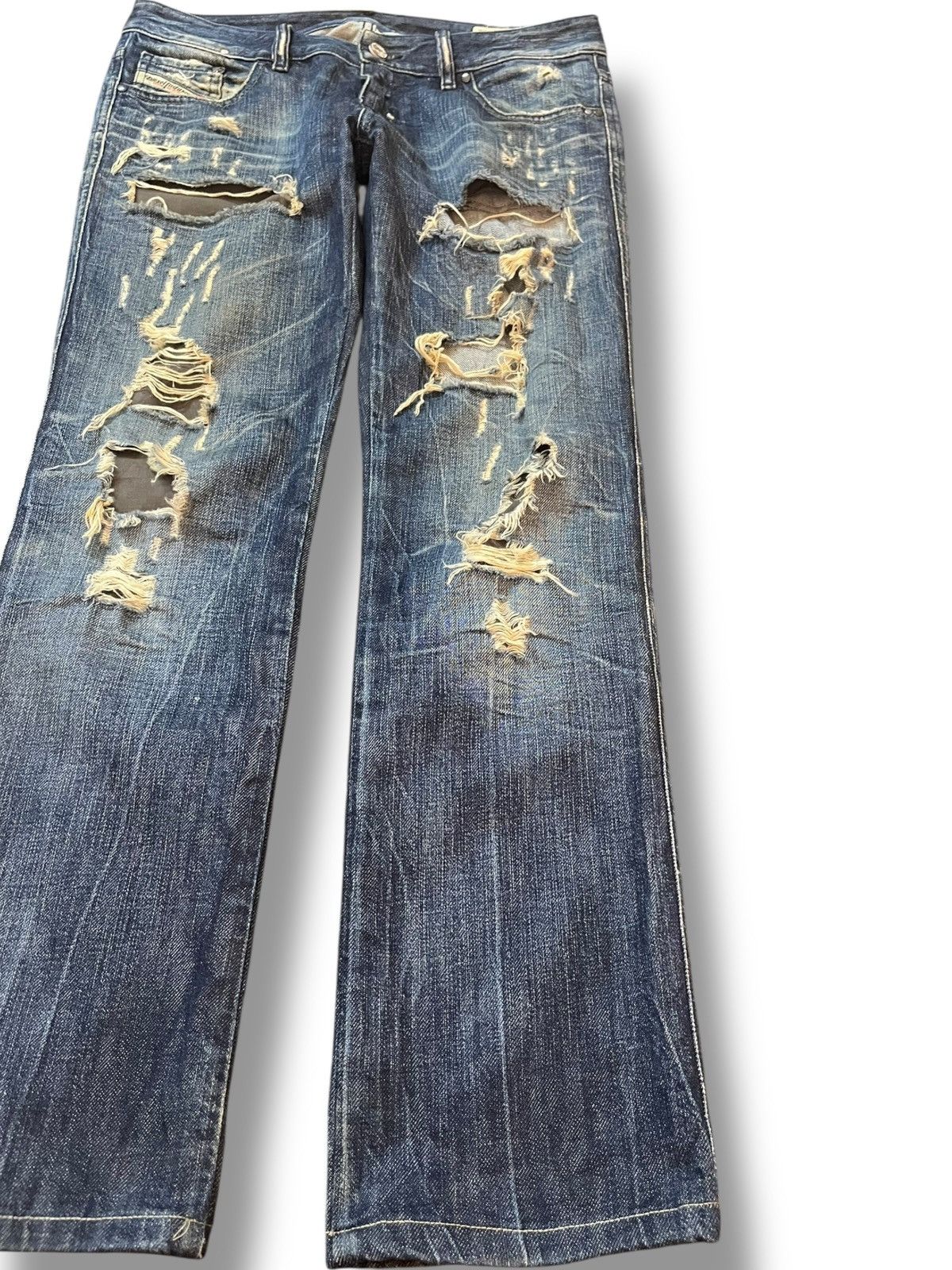 Diesel Vintage Diesel Lhela Ripped Distressed Denim Size US 31 - 4 Thumbnail