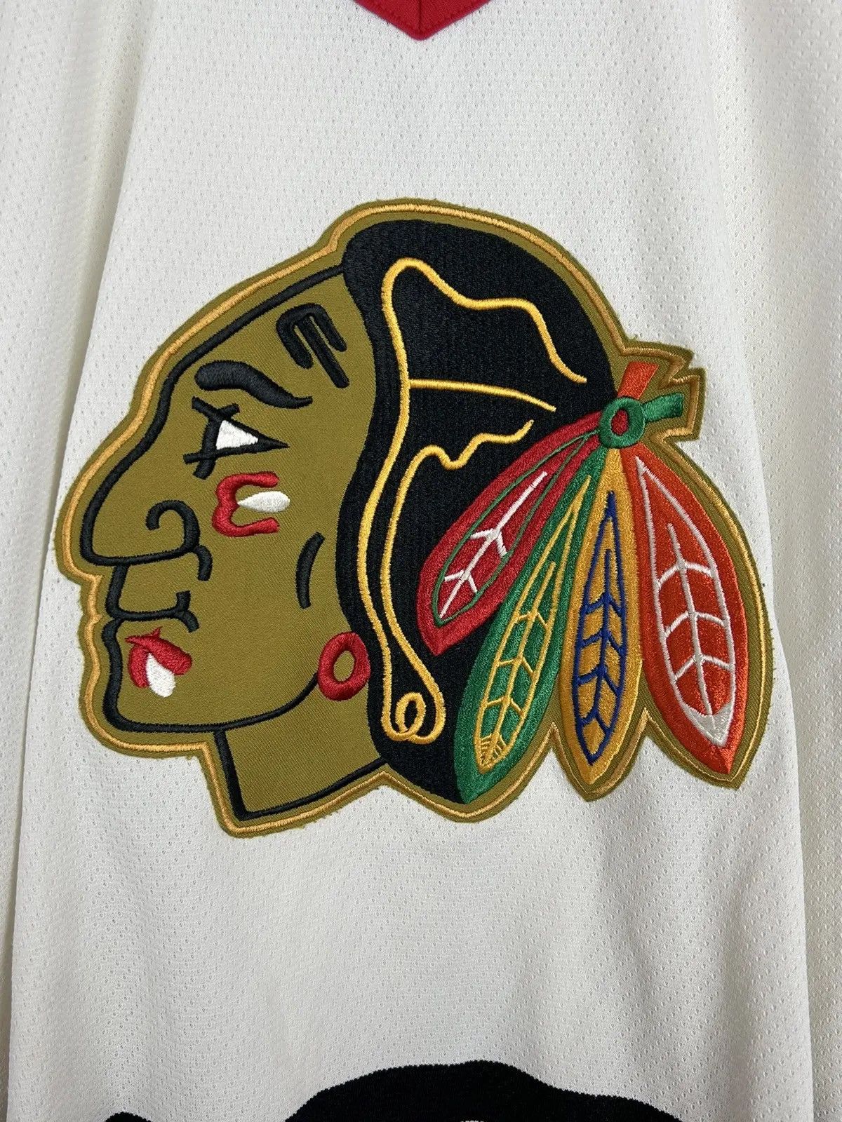 Ccm Vintage Chicago Blackhawks CCM Gerry Cosby Retro NHL Jersey Size US S / EU 44-46 / 1 - 2 Thumbnail