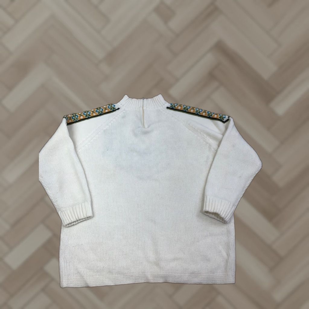 Vintage VINTAGE Full Fashioned Sweater Knit Pullover White L Women Size L / US 10 / IT 46 - 1 Thumbnail