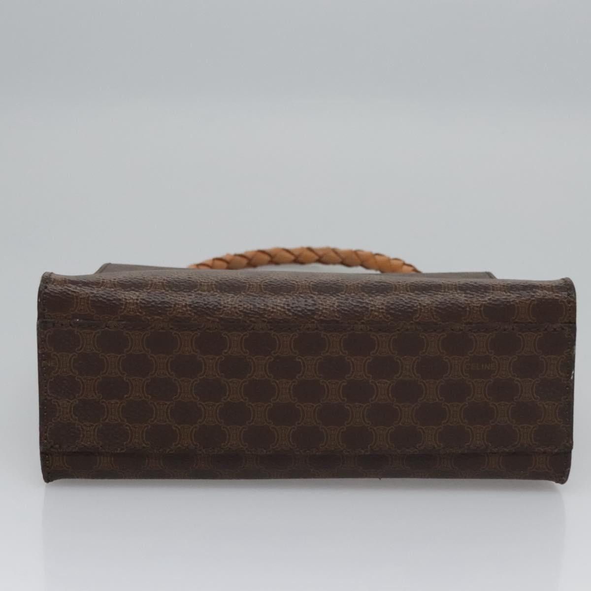 Celine CELINE Macadam Canvas Hand Bag Pvc Leather Brown Size ONE SIZE - 9 Thumbnail