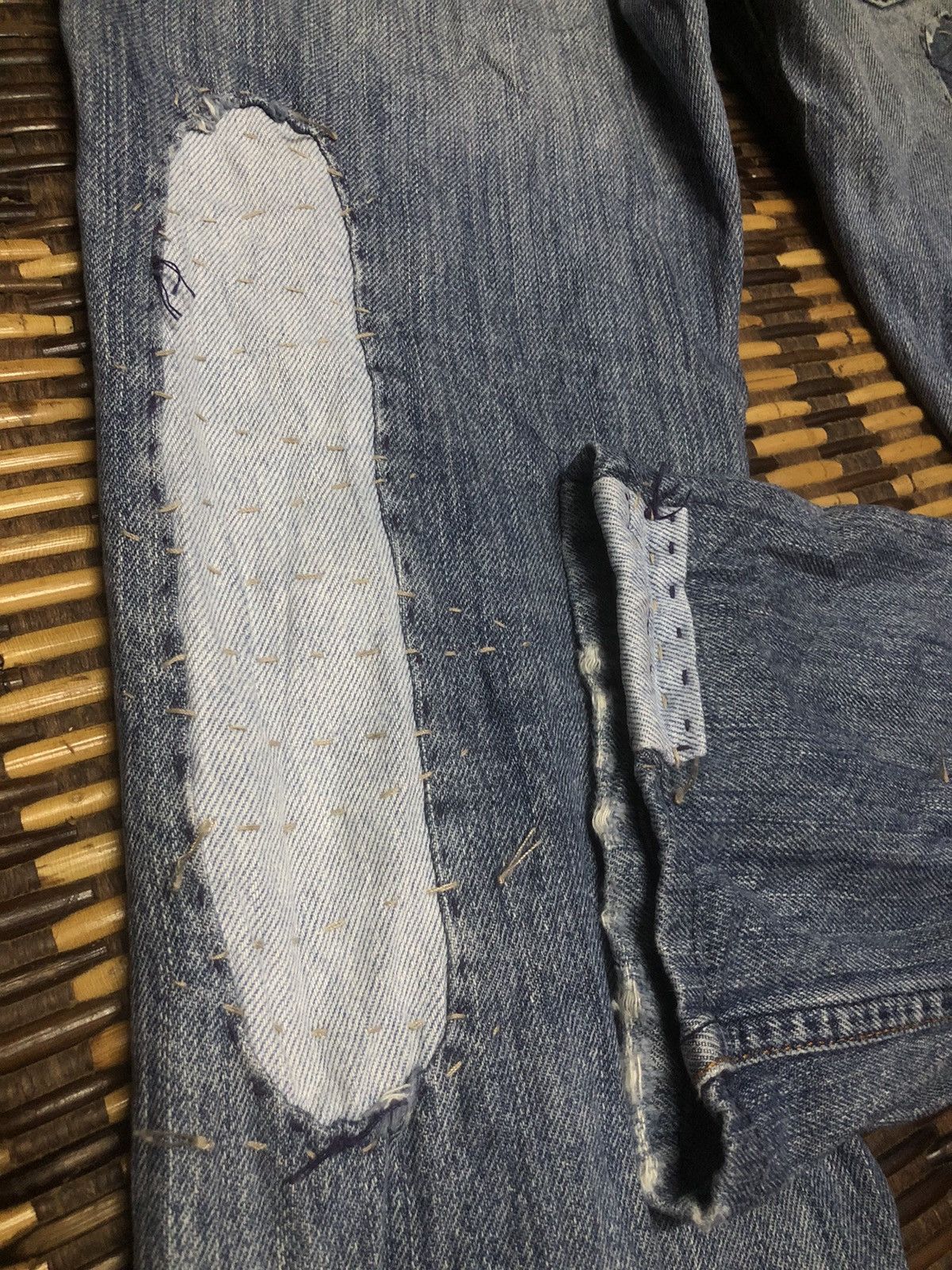 Designer × Vintage VINTAGE HABITUAL WITH PROJECT ALABAMA PATCHWORK JEANS Size 29" - 23 Thumbnail