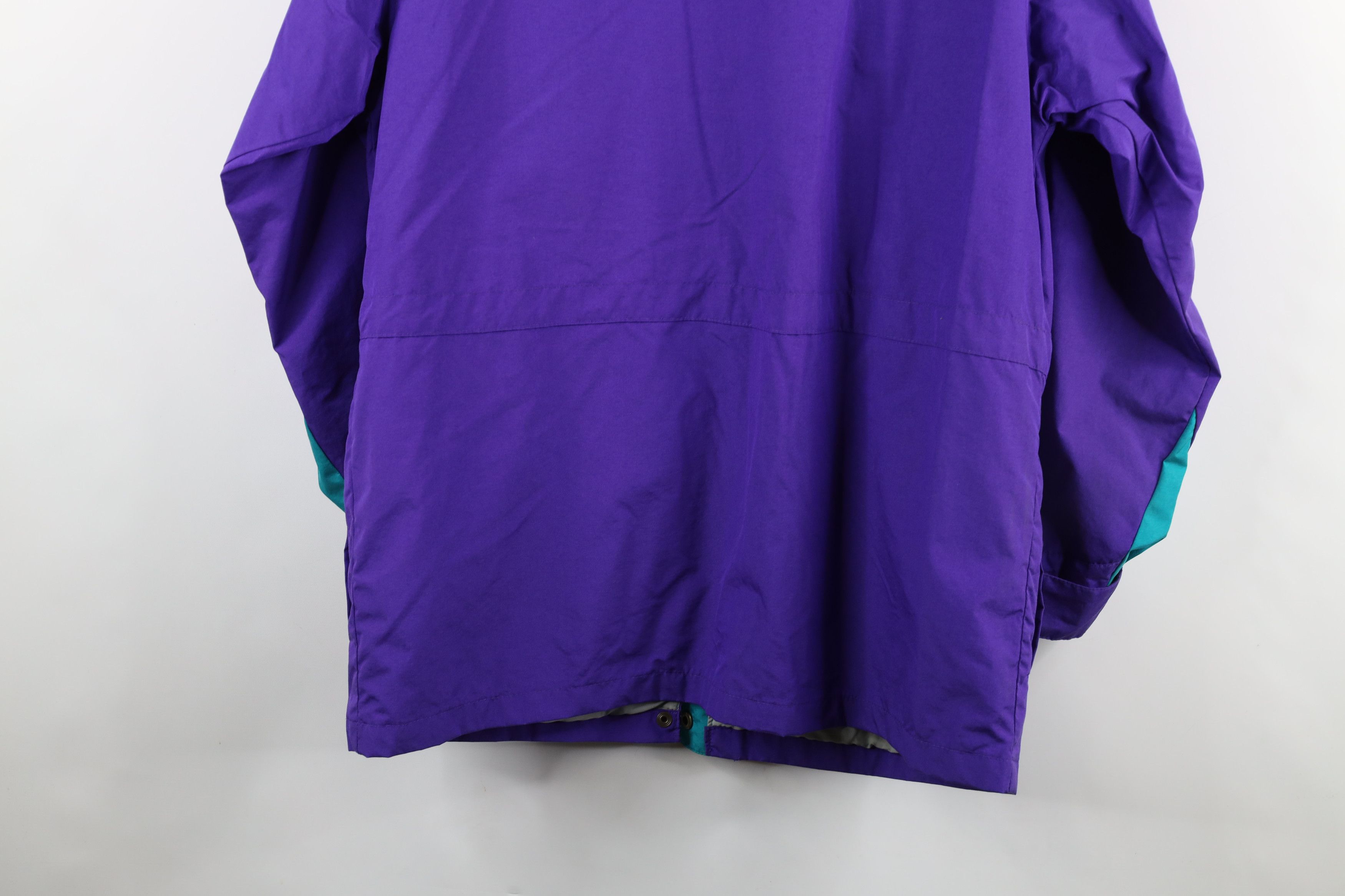 L.L. Bean × Vintage Vintage 90s LL Bean Waterproof Full Zip Rain Jacket Purple Size US M / EU 48-50 / 2 - 15 Thumbnail