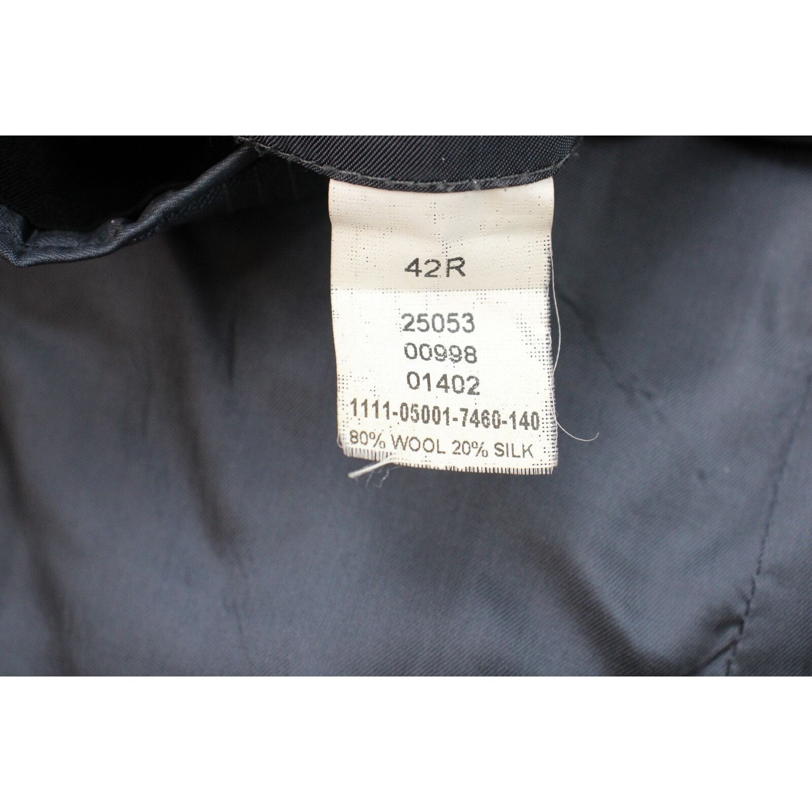 Jos. A. Bank Jos A Bank Blazer Mens 42R Gray Striped Lined 2 Button Suit Size 42R - 6 Thumbnail