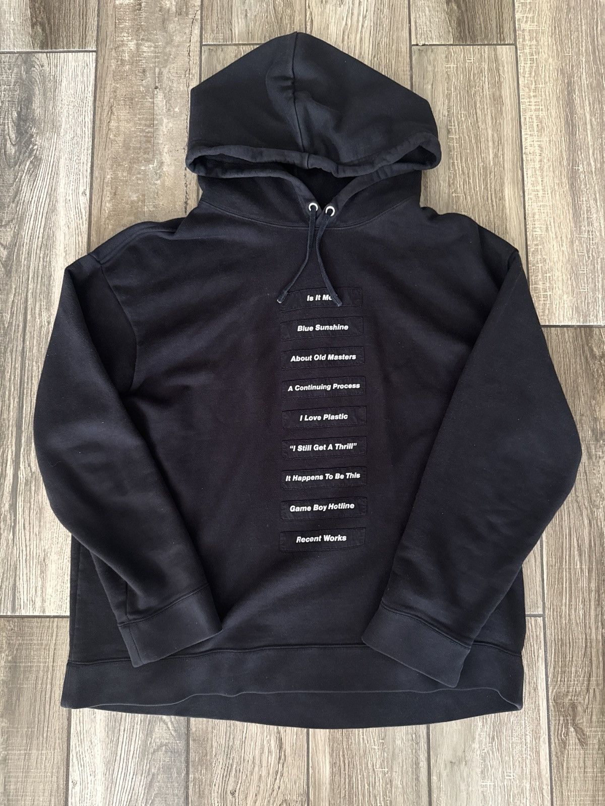 Raf Simons Raf Simons SS/18 “Black Reference List” Hoodie Size US L / EU 52-54 / 3 - 1 Thumbnail