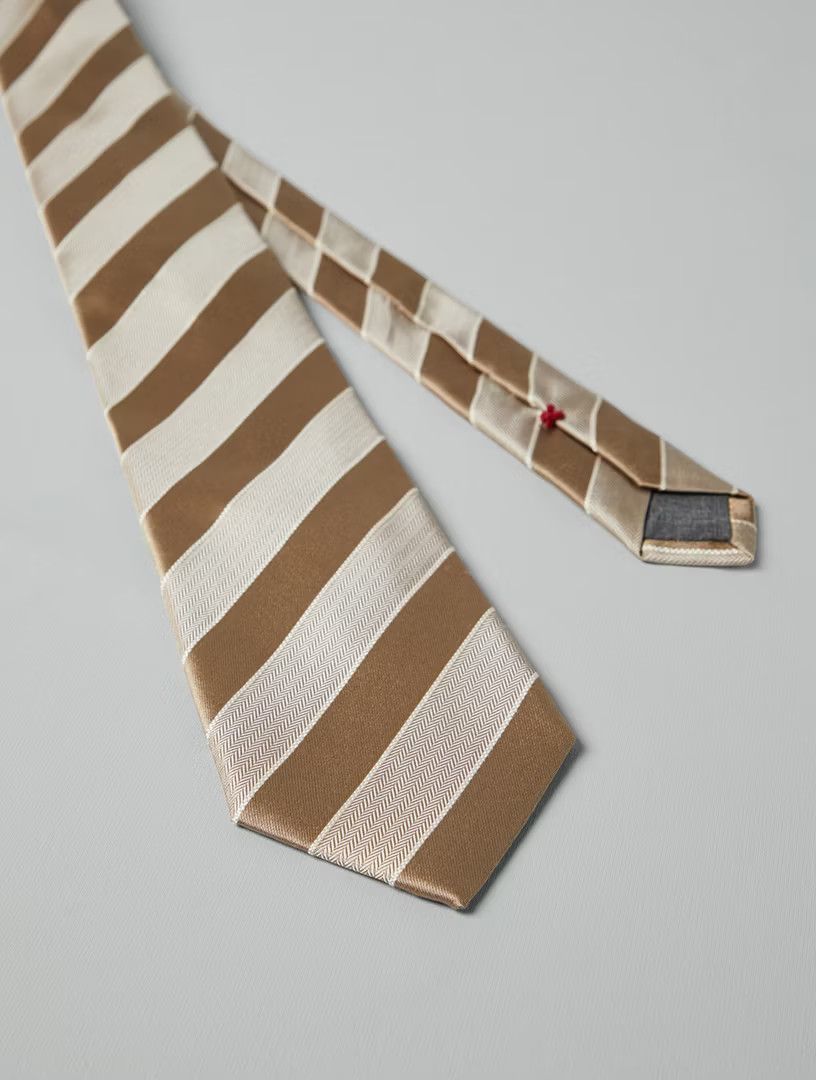 Brunello Cucinelli o1la1rc1a0425 Size: OS/Tie in Brown Size ONE SIZE - 3 Thumbnail