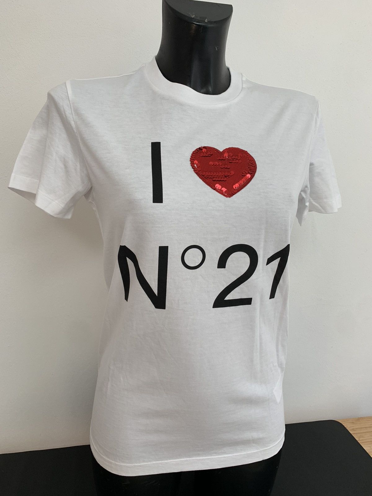N21 N°21 Cotton T-Shirt Size XS / US 0-2 / IT 36-38 - 3 Thumbnail