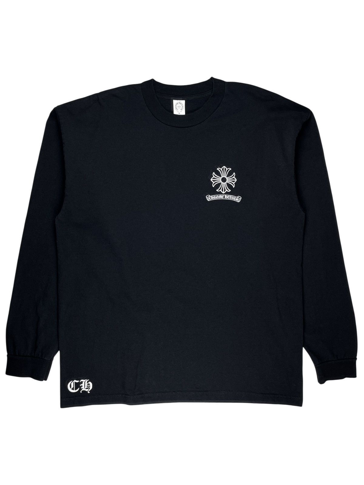 Chrome Hearts Chrome Hearts Vintage Staff Cross Logo Longsleeve Tshirt Size US XL / EU 56 / 4 - 2 Thumbnail