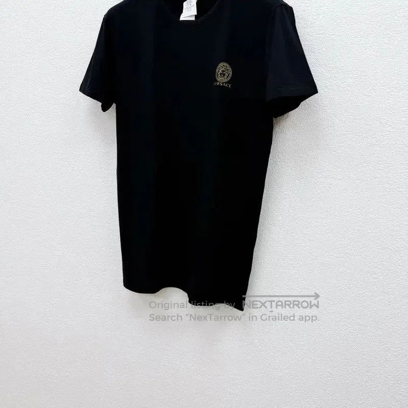 Versace Versace Black Cotton Short Sleeve T-Shirt . Size US M / EU 48-50 / 2 - 2 Thumbnail