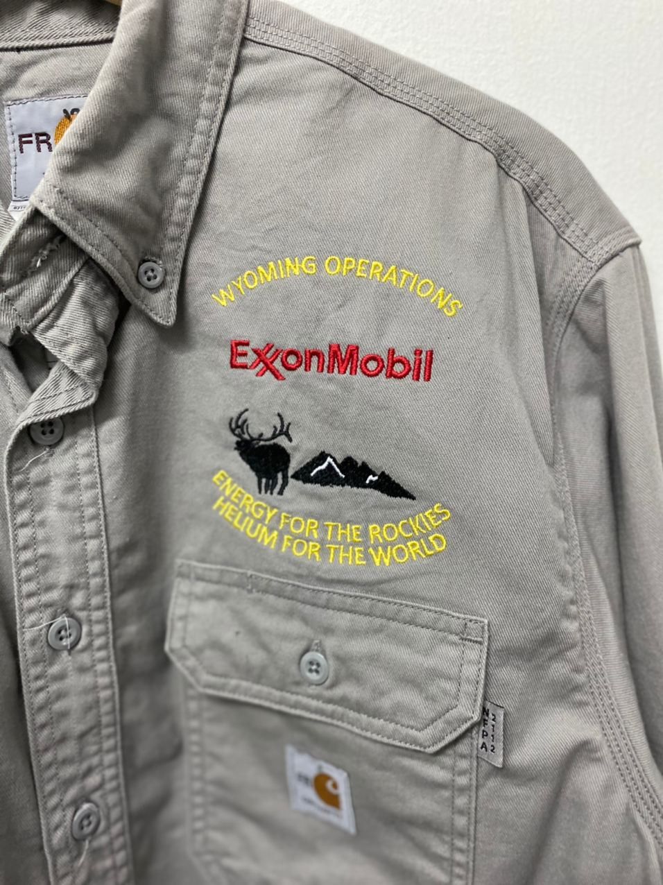 Carhartt carhartt flame resistant shirt exxon mobil Size US XL / EU 56 / 4 - 4 Thumbnail