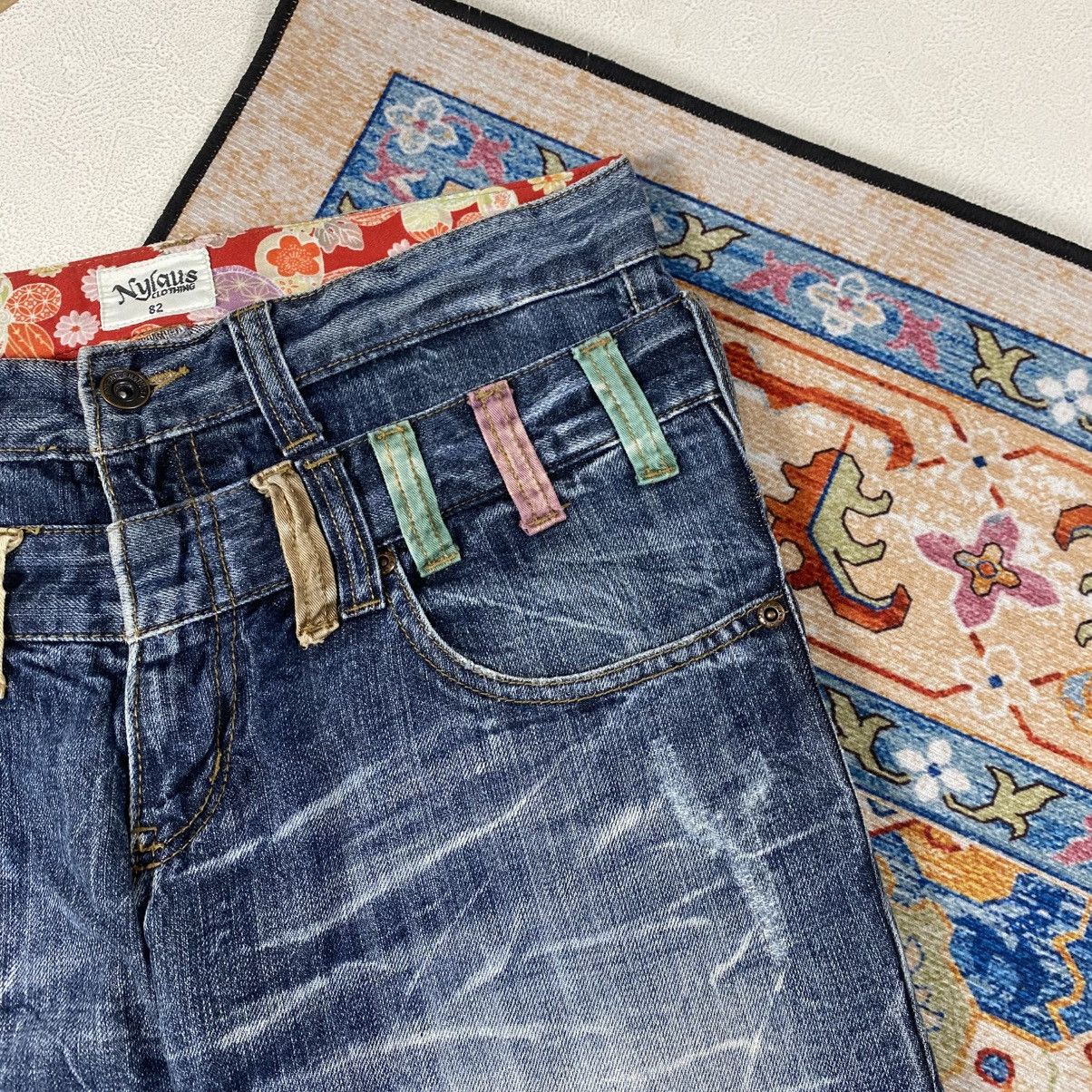 Japanese Brand Nylaus Double Waist Jeans Pants Size US 31 - 5 Thumbnail