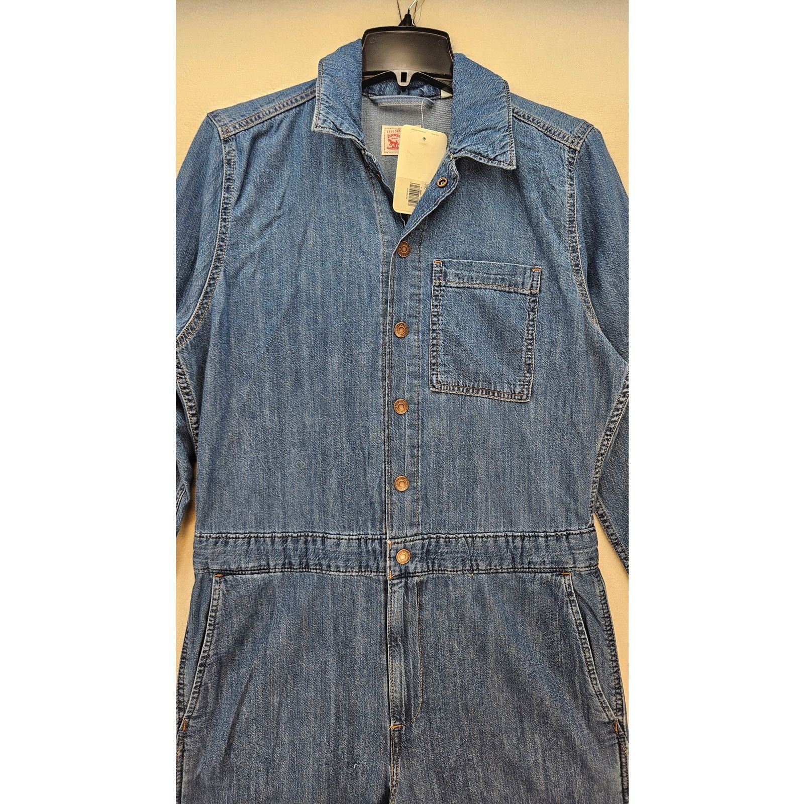 Levi's LEVI'S WOMEN'S MEDIUM DOLMAN SLEEVE REGULAR SIZE JUMPSUITS Size 28" / US 6 / IT 42 - 2 Thumbnail