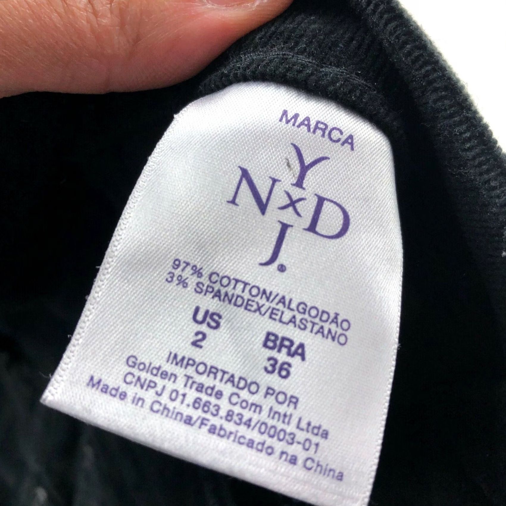 NYDJ NYDJ Legging Velour Pants Black Womens 2 / 36 28W 30L Velour Stretch Cotton Blend Spandex Skinny Rise Mid Inseam 30in Cotton Blend Regular Size 26" / US 2 / IT 38 - 8 Thumbnail