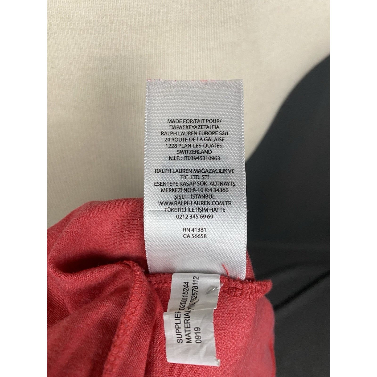 Ralph Lauren Polo Ralph Lauren Men's Pink Red Polo T-Shirt Size L Size US L / EU 52-54 / 3 - 14 Thumbnail