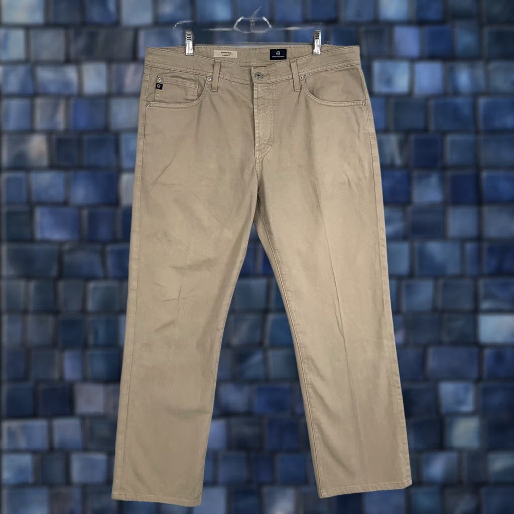 Vintage AG The Protégé Pants Mens 36 Khaki Stretch Classic Straight Size US 36 / EU 52 - 1 Thumbnail