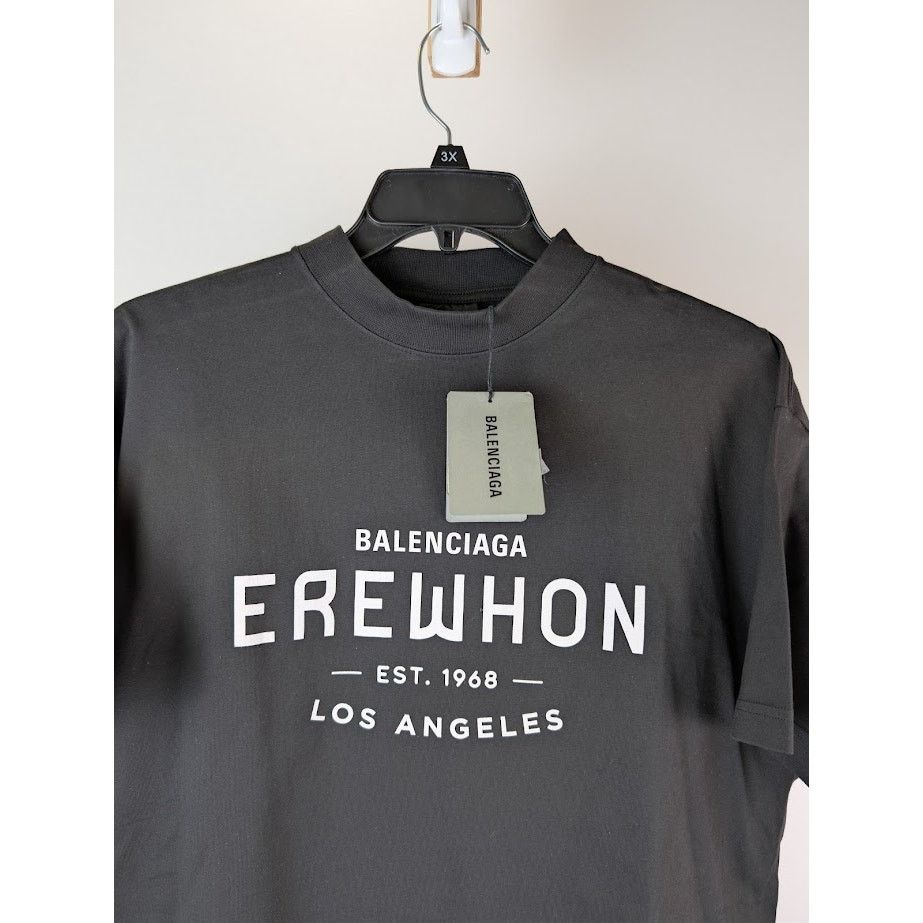 Balenciaga o1rshd1 Q:2 / Erewhon Collab Vintage Jersey T-Shirt in Black Size US M / EU 48-50 / 2 - 7 Thumbnail