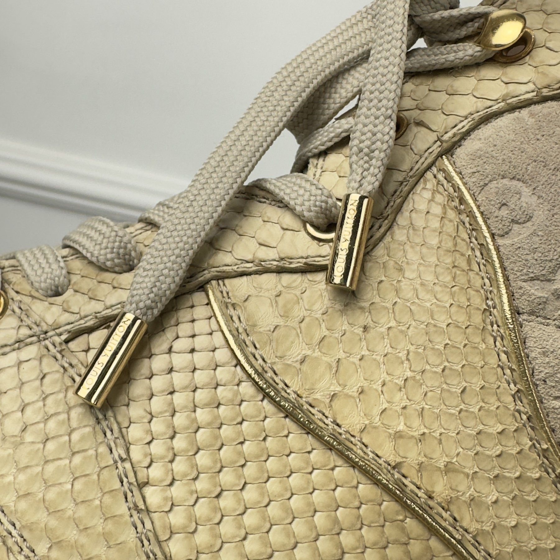 Louis Vuitton RARE Millenium Sneaker Boots Beige Python Skin 6 US Size US 6 / IT 36 - 6 Thumbnail