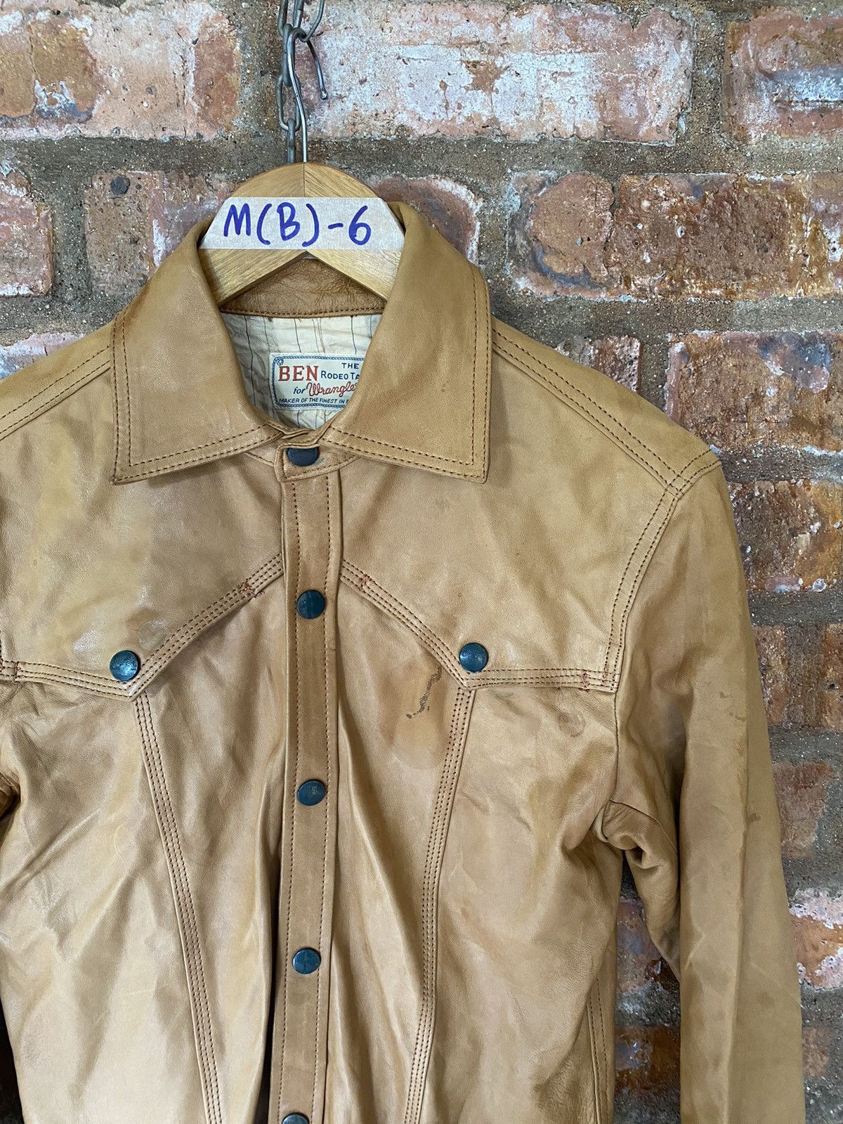 Isamu Katayama Backlash 2000s Wrangler X Men Bigi leather Sheepskin button up Size US M / EU 48-50 / 2 - 5 Thumbnail