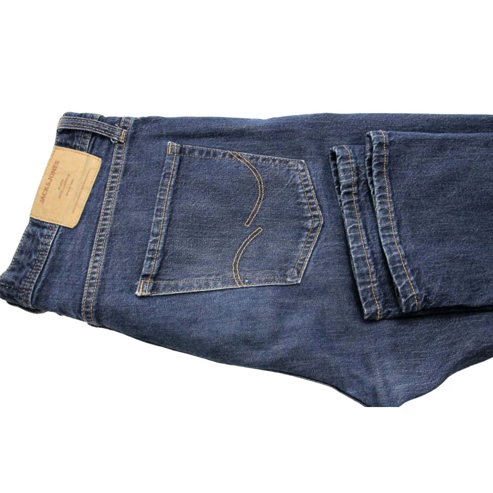Jack & Jones Jack & Jones Men's Loose / Chris Jeans Blue W31/L32 Button Fly Whiskers Size US 31 - 5 Thumbnail