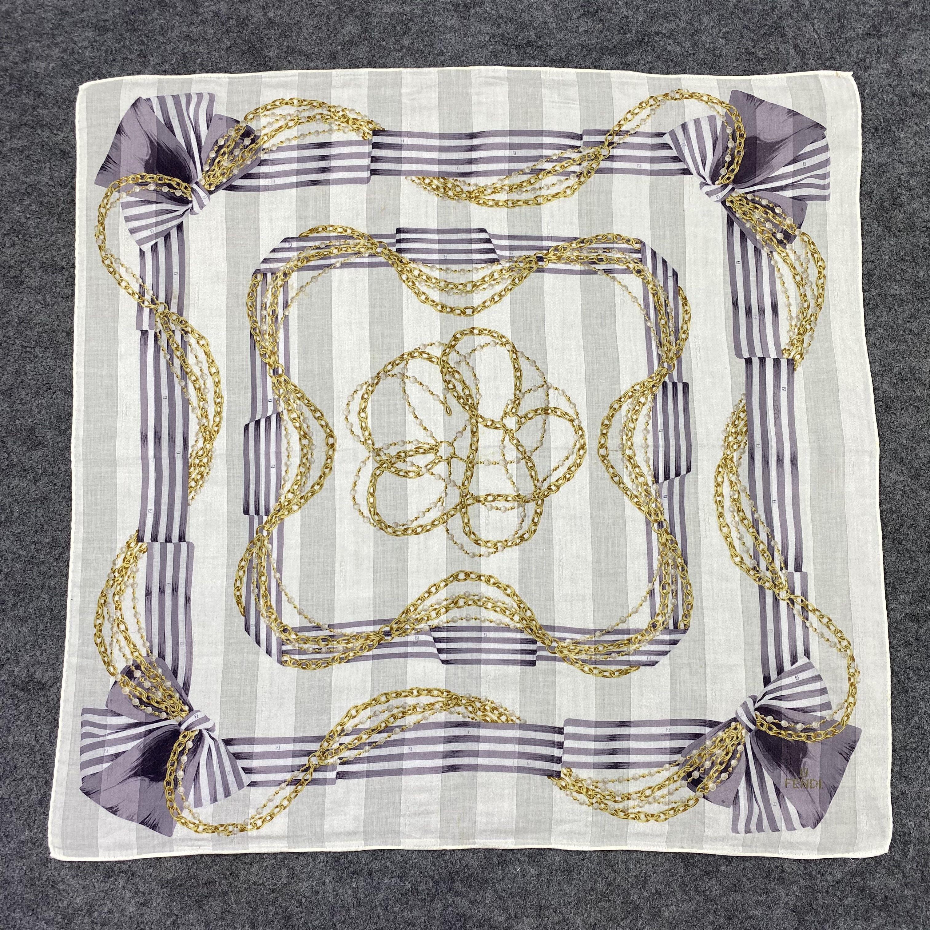 Fendi Fendi Handkerchief Neckerchief Bandana-B1781 Size ONE SIZE - 3 Thumbnail