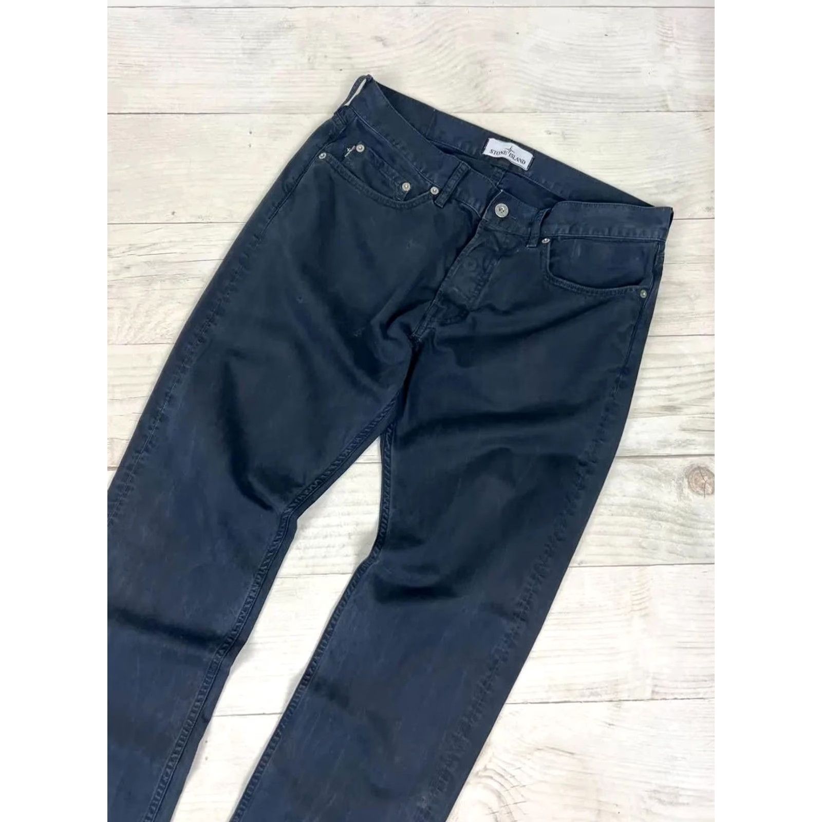 Stone Island Stone Island Pants Mens 32 Black Cotton Slim Front Chino 2018 VINTAGE? Size US 32 / EU 48 - 3 Thumbnail