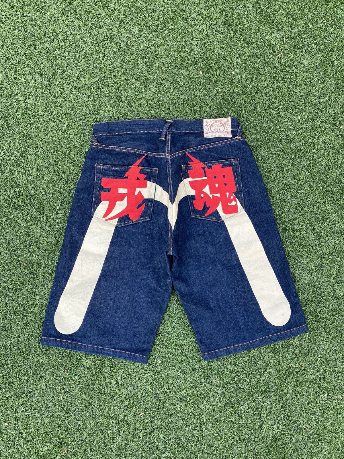 Evisu × Japanese Brand × Streetwear EVISU WHITE DAICOCK WITH RED KANJI ...