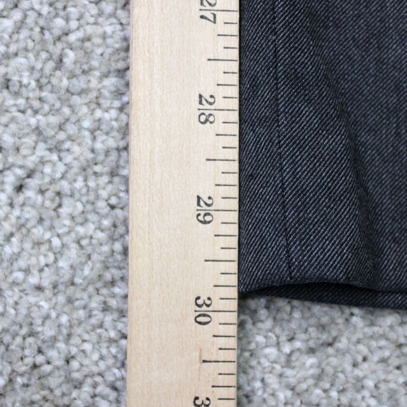 Ralph Lauren LAUREN Ralph Lauren Pants Mens 42x30 Gray Flat Front Straight Poly/Rayon Stretch Dress Pants Men 42 Gray Size US 42 / EU 58 - 4 Thumbnail