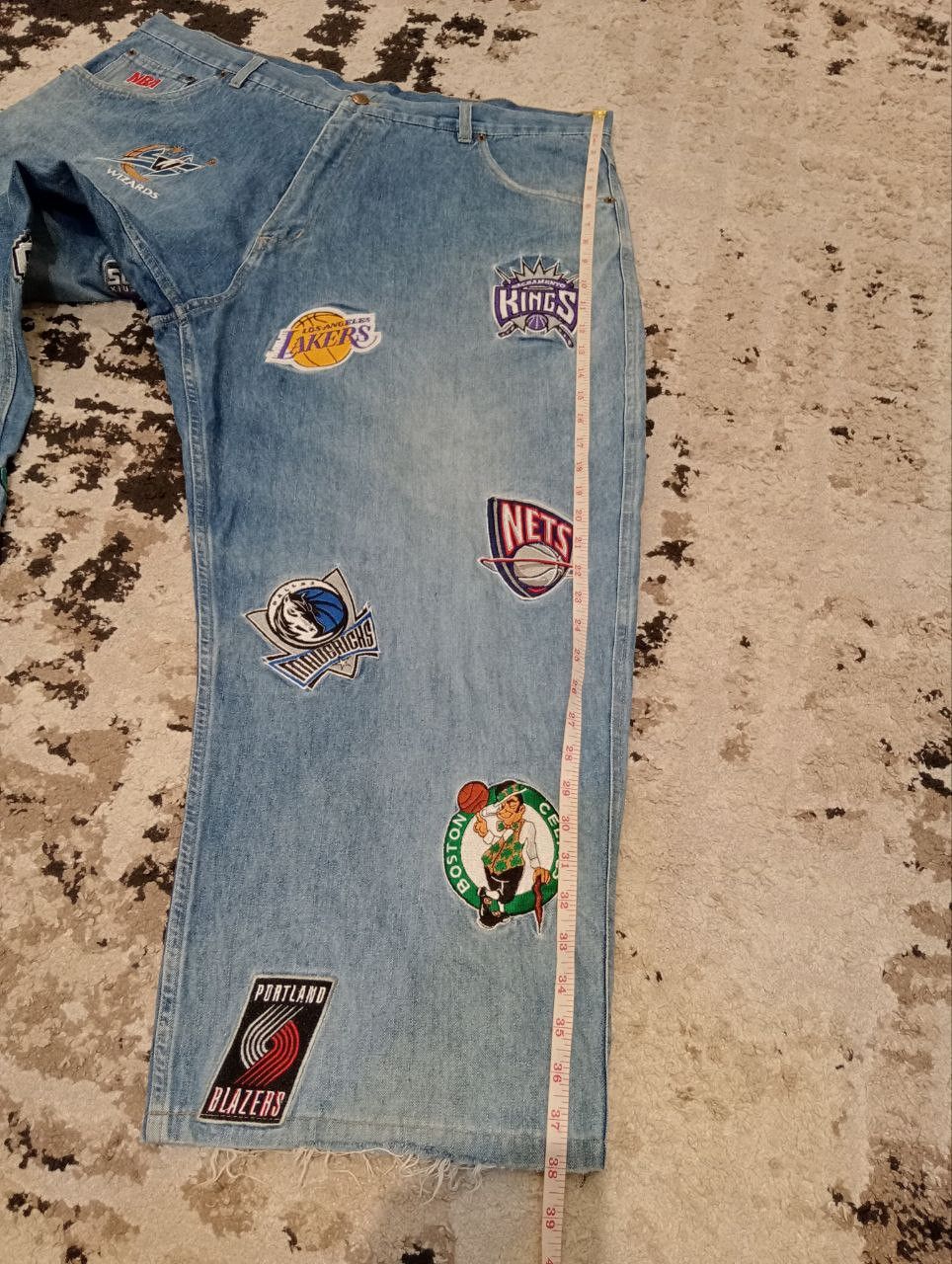 NBA Vintage Unk NBA Embroidery All Team Big Size Jeans Size US 40 / EU 56 - 16 Thumbnail