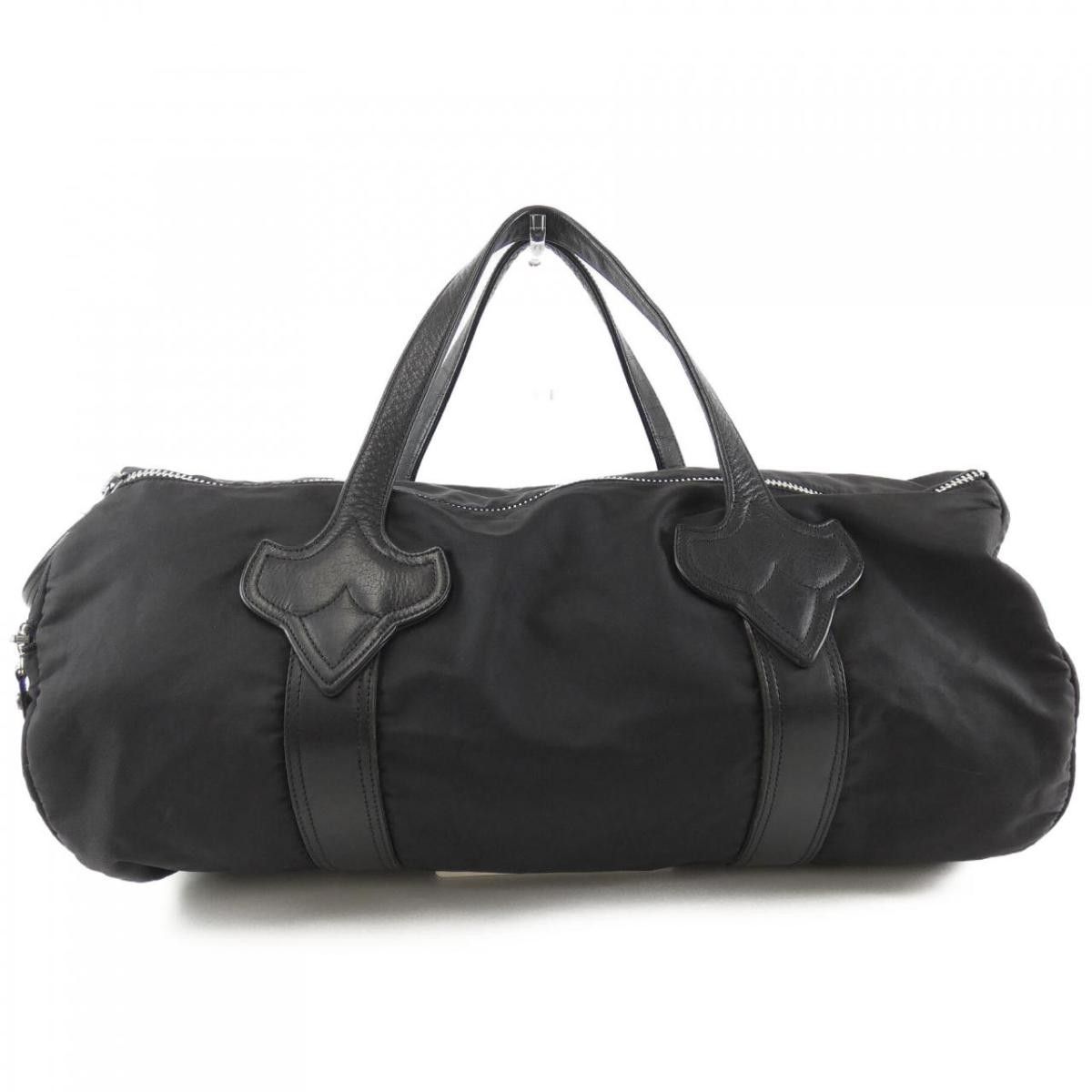 image of Chrome Hearts Nylon Duffle Bag in Black, Men's