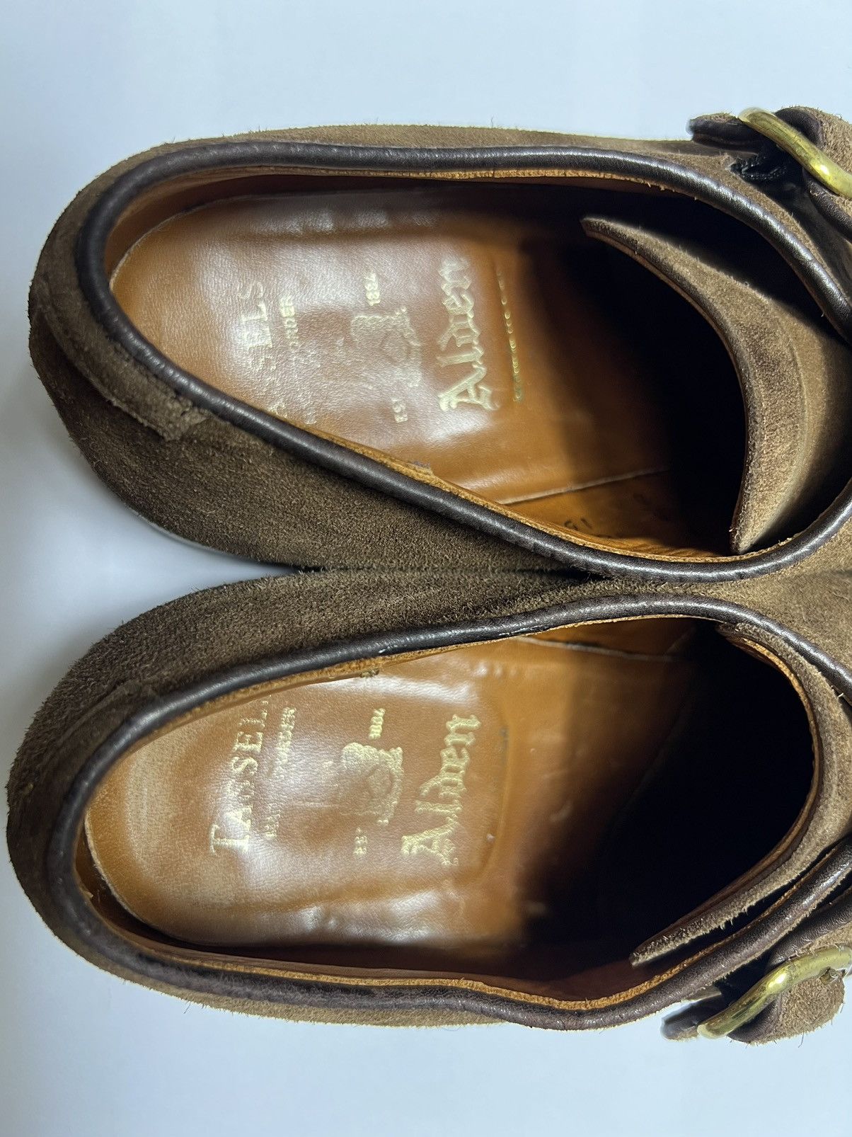 Alden Alden - Plain Toe Suede Monk Strap Derby Size US 8 / EU 41 - 13 Thumbnail