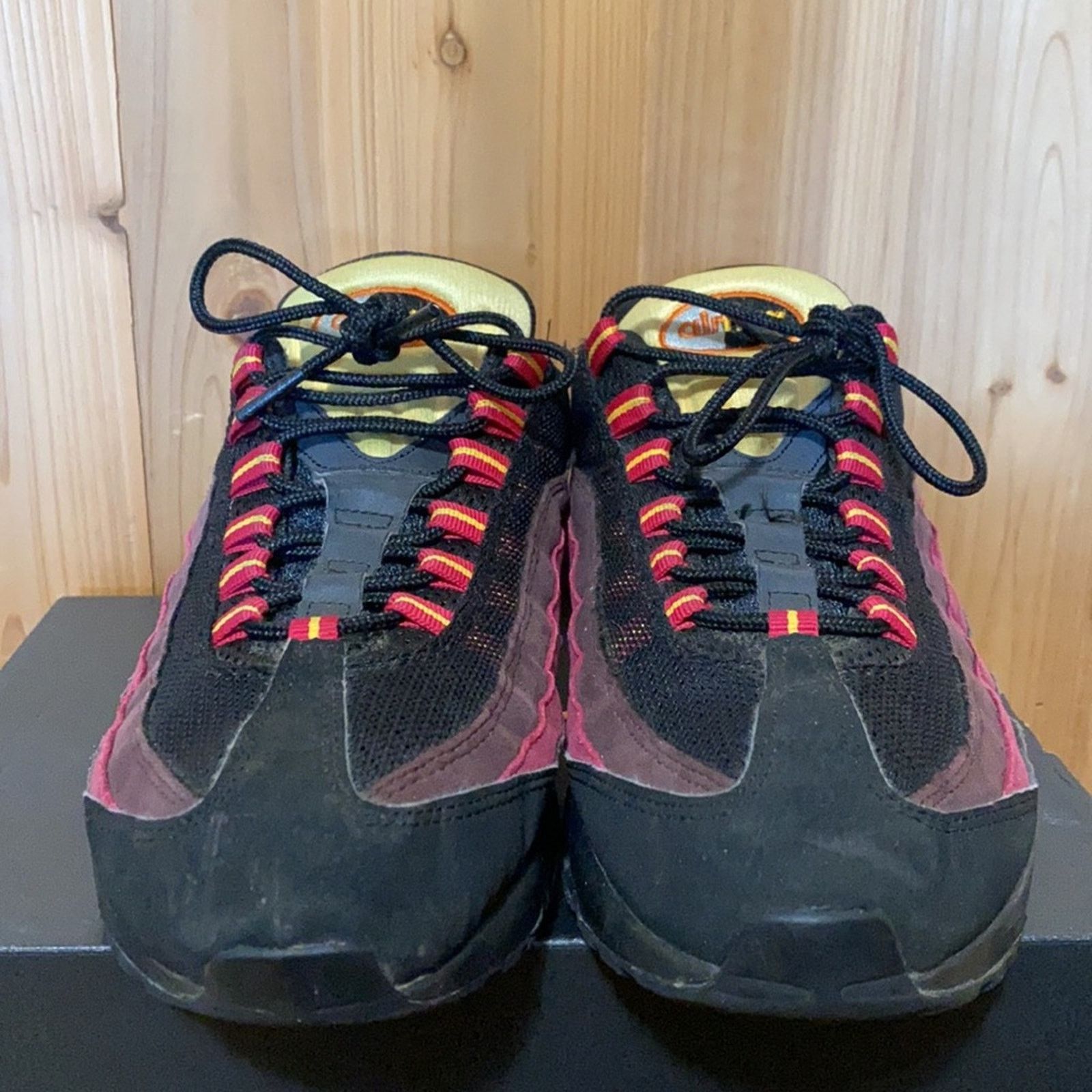 Nike 2014 Nike air max 95 Black Tuscan Rust Laser Orange Size US 9.5 / EU 42-43 - 6 Thumbnail
