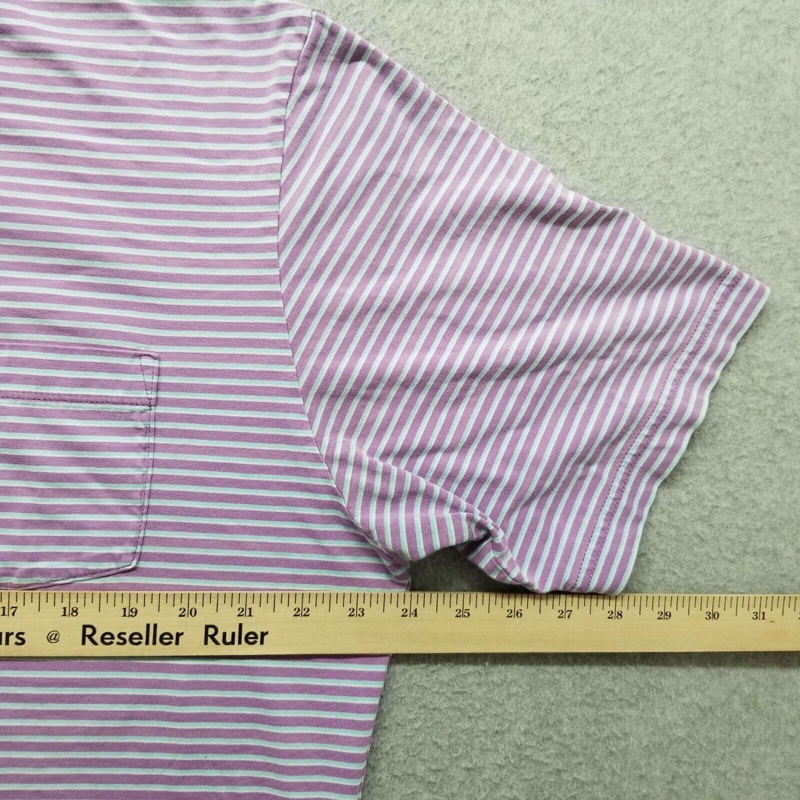 Peter Millar Peter Millar Polo Shirt Men XL Striped Button Up Pocket Size US XL / EU 56 / 4 - 5 Thumbnail