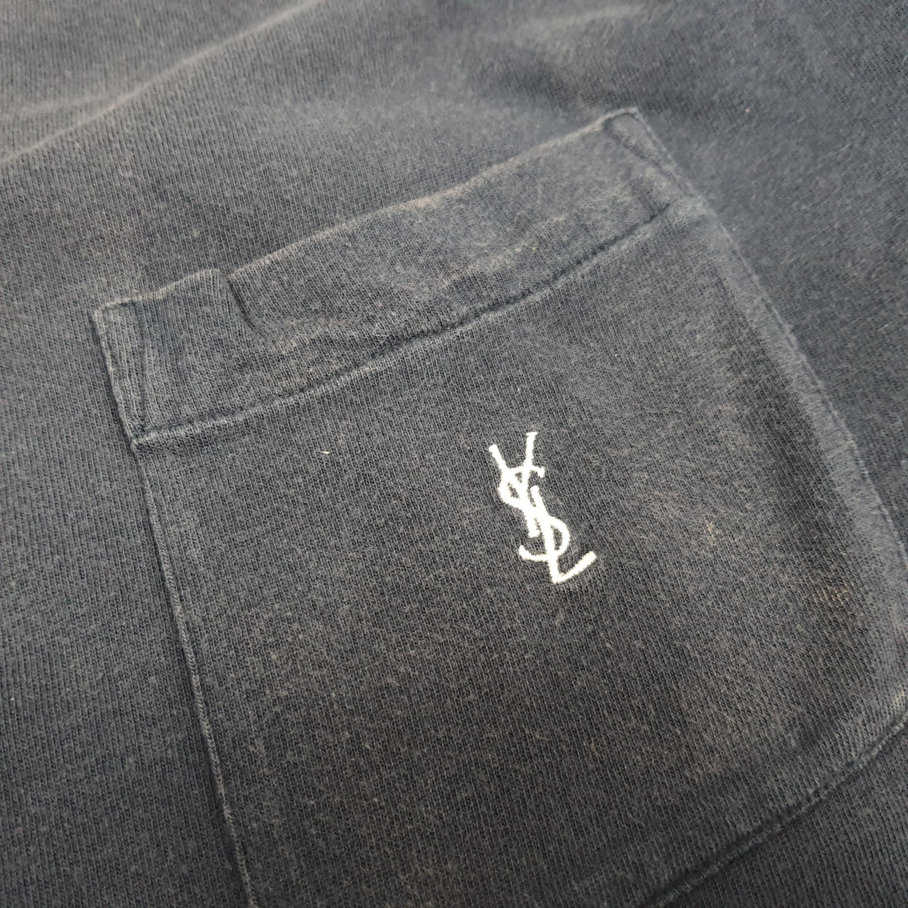 Vintage × Yves Saint Laurent Vintage Yves Saint Laurent Italian Designer Pocket Tshirt Size US L / EU 52-54 / 3 - 5 Thumbnail