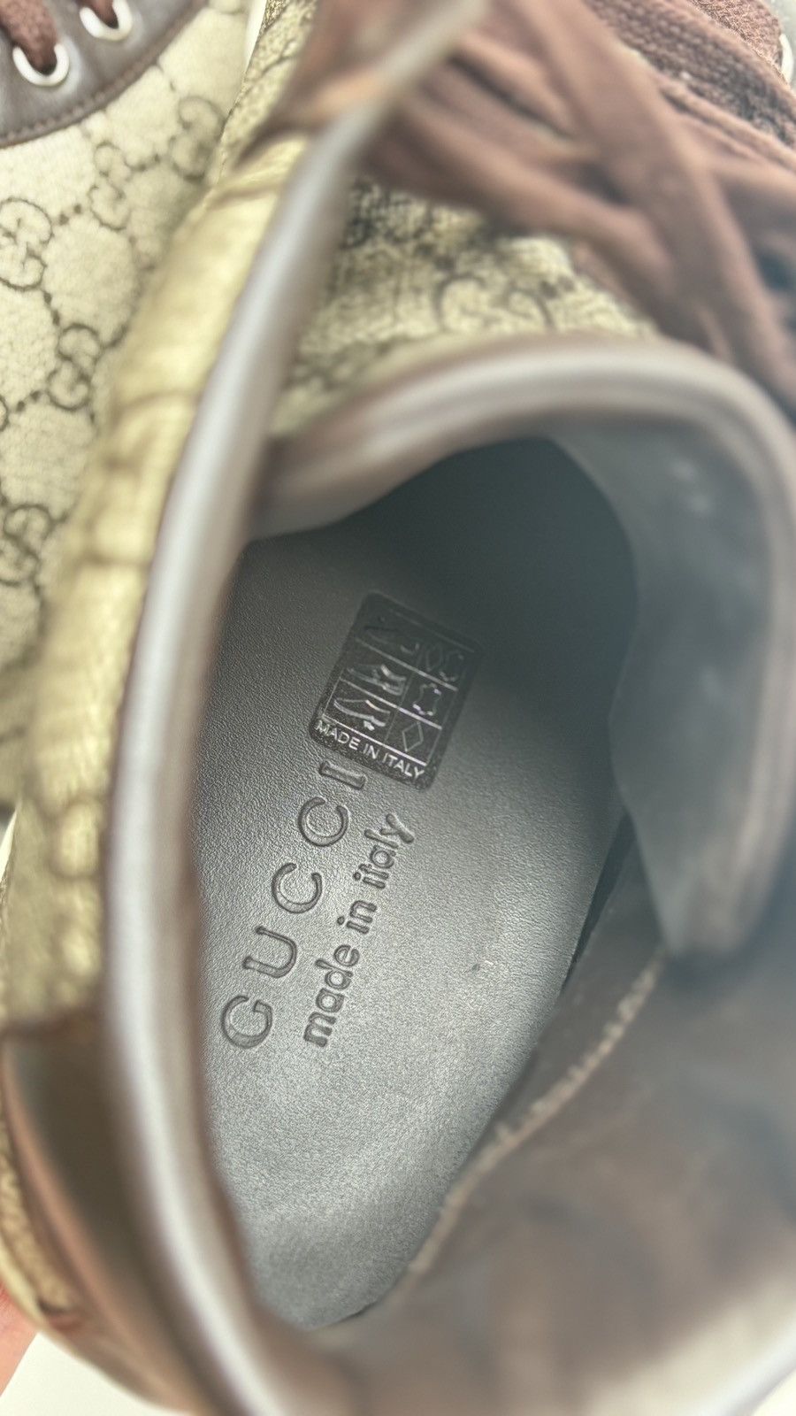 Gucci Gucci Hi Top Sneaker Mens Monogram Rare Boots Size US 7 / EU 40 - 14 Thumbnail