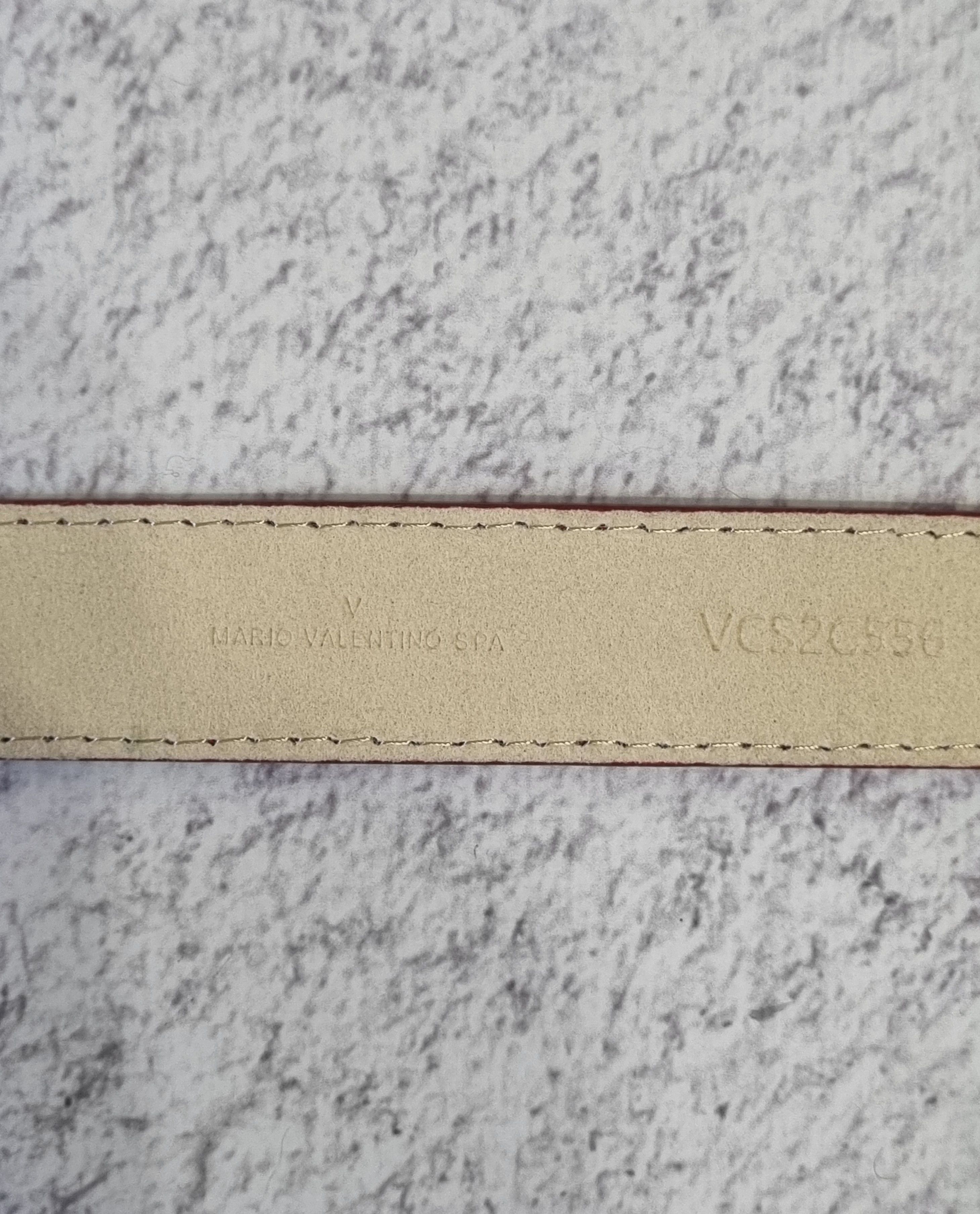 Valentino Mario Valentino Woman Big Logo Genuine Leather Belt Size ONE SIZE - 9 Thumbnail