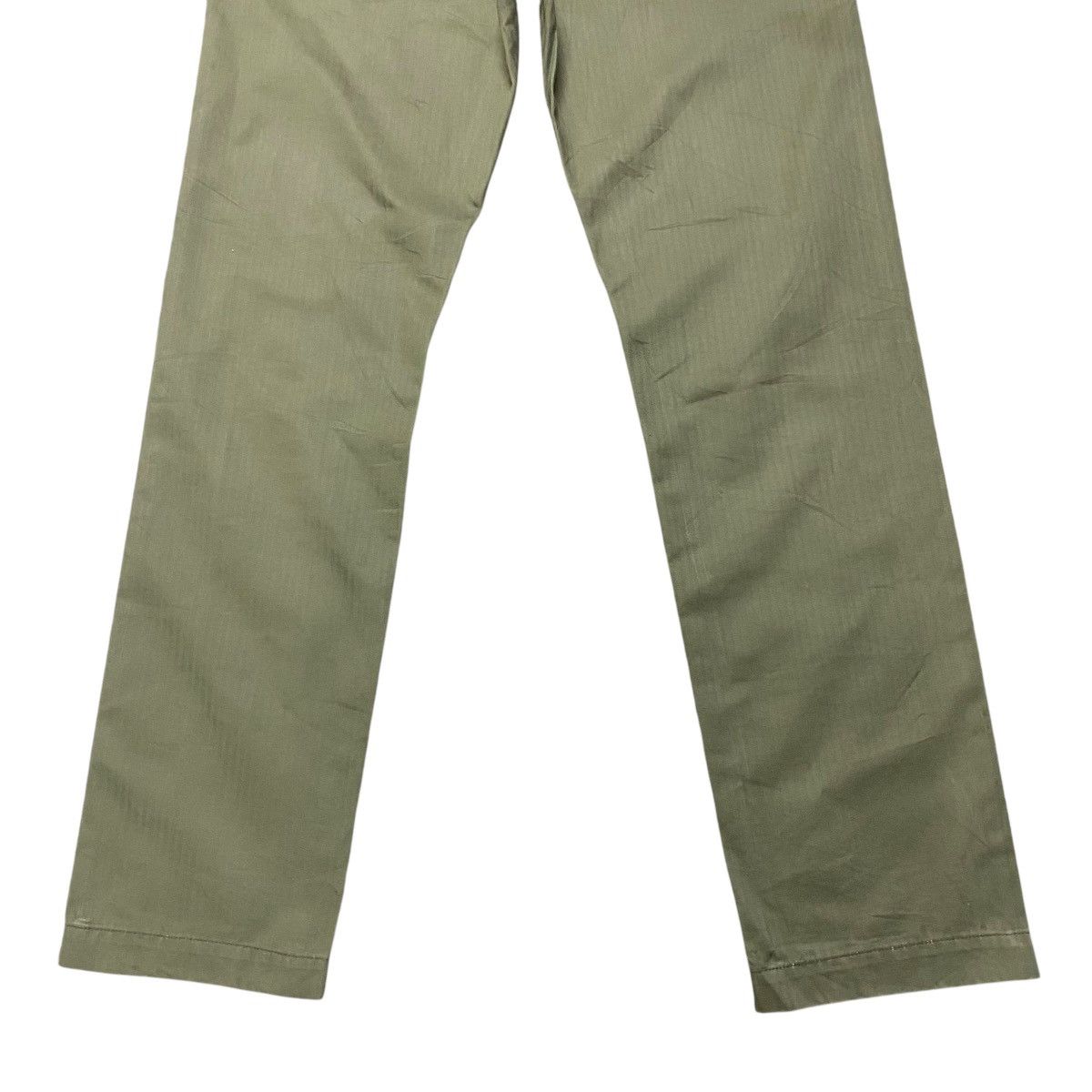 Japanese Brand BUTTON ONE'S LIP Herringbone Fatigue Pants Size US 30 / EU 46 - 14 Thumbnail